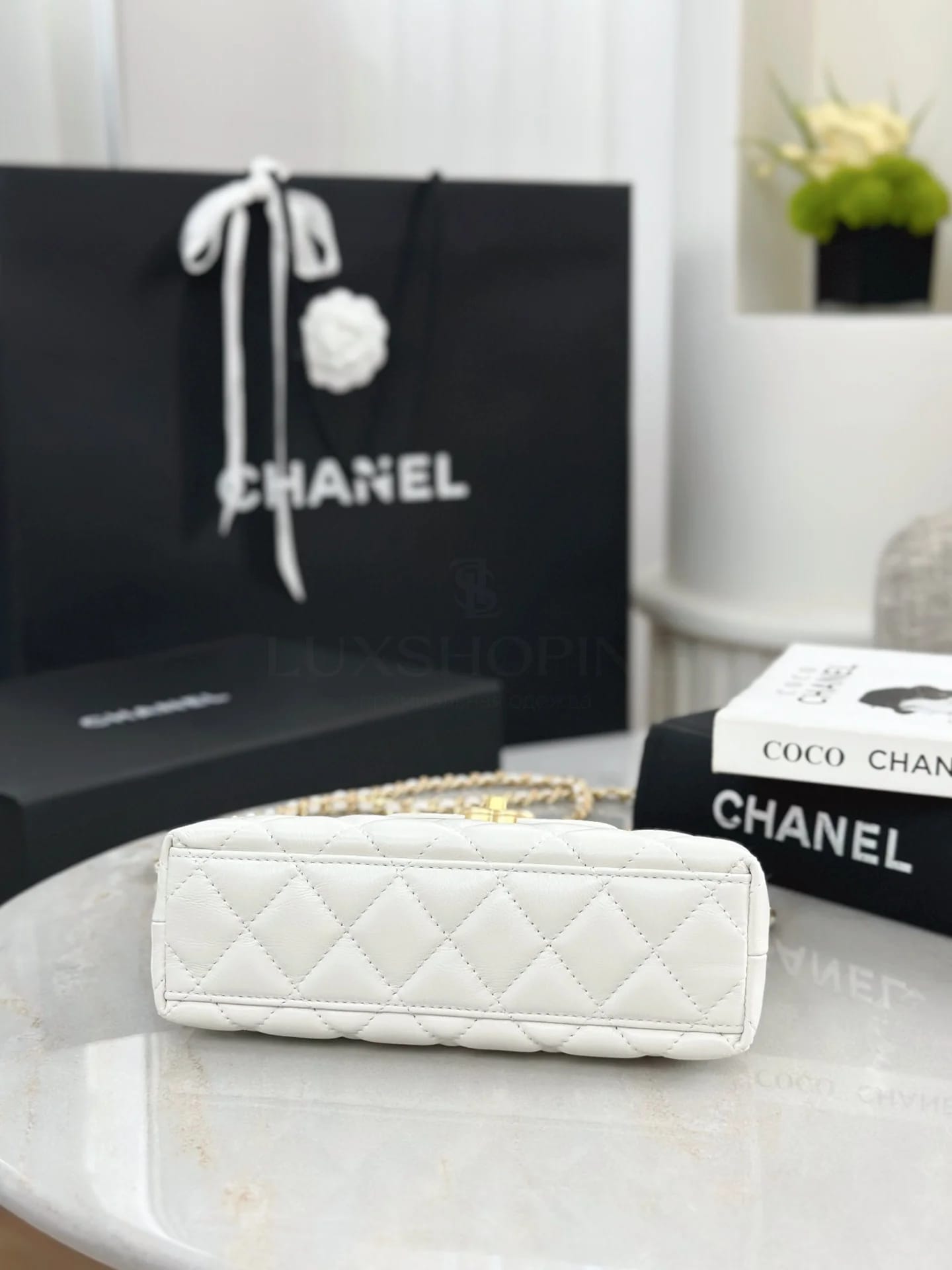 Сумка Chanel 25C Kelly 13х19х7 см белая - фото 6