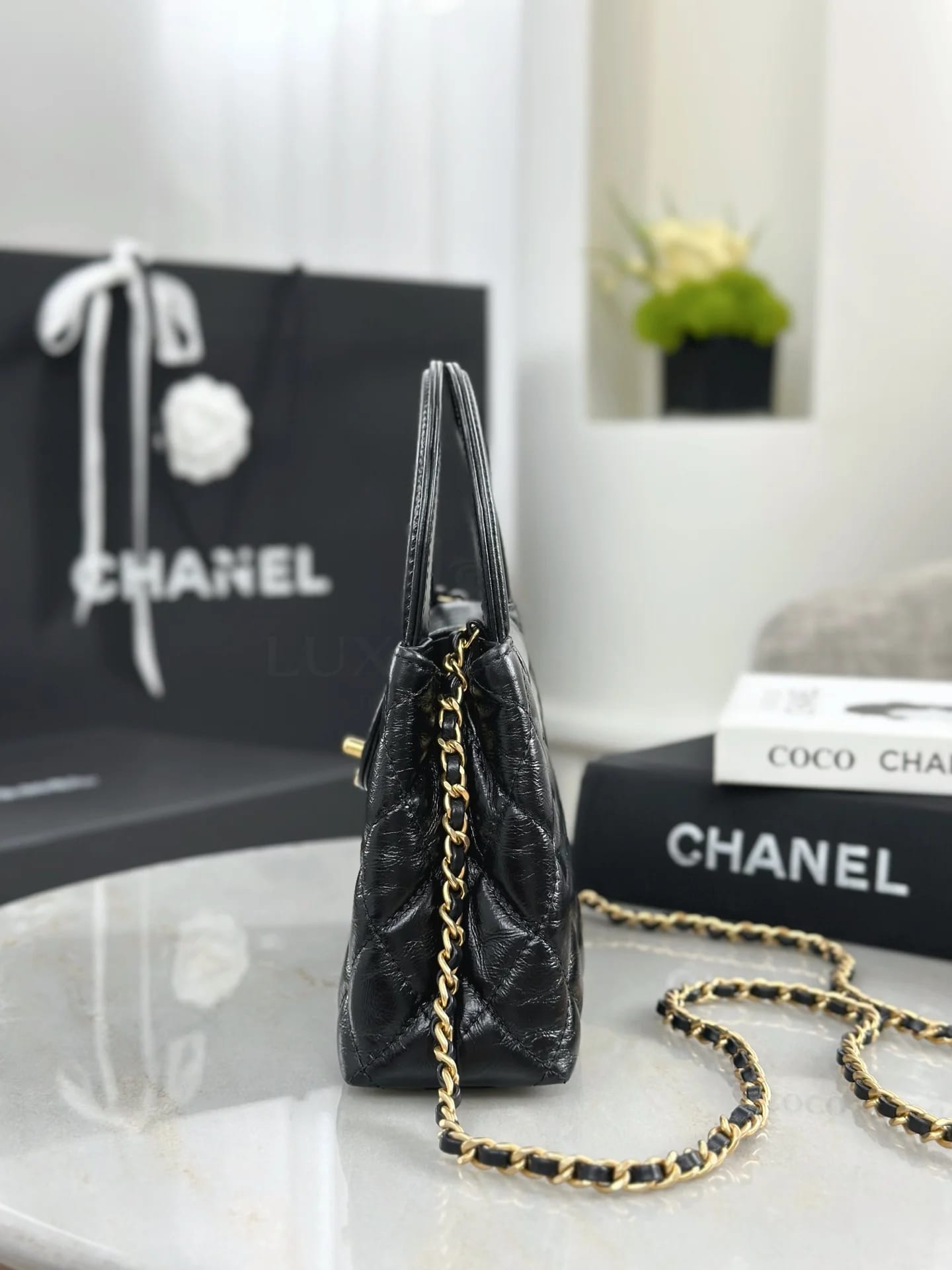 Сумка  Chanel 25C Kelly 13х19х7 см черная - фото 5