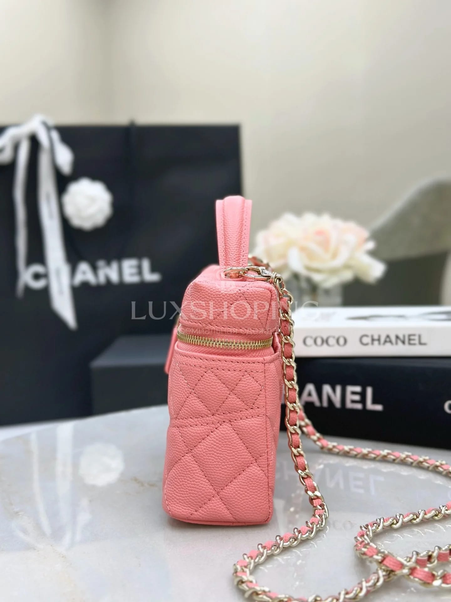 CHANEL 25C LP розовая 17×19,5×5 см - фото 2