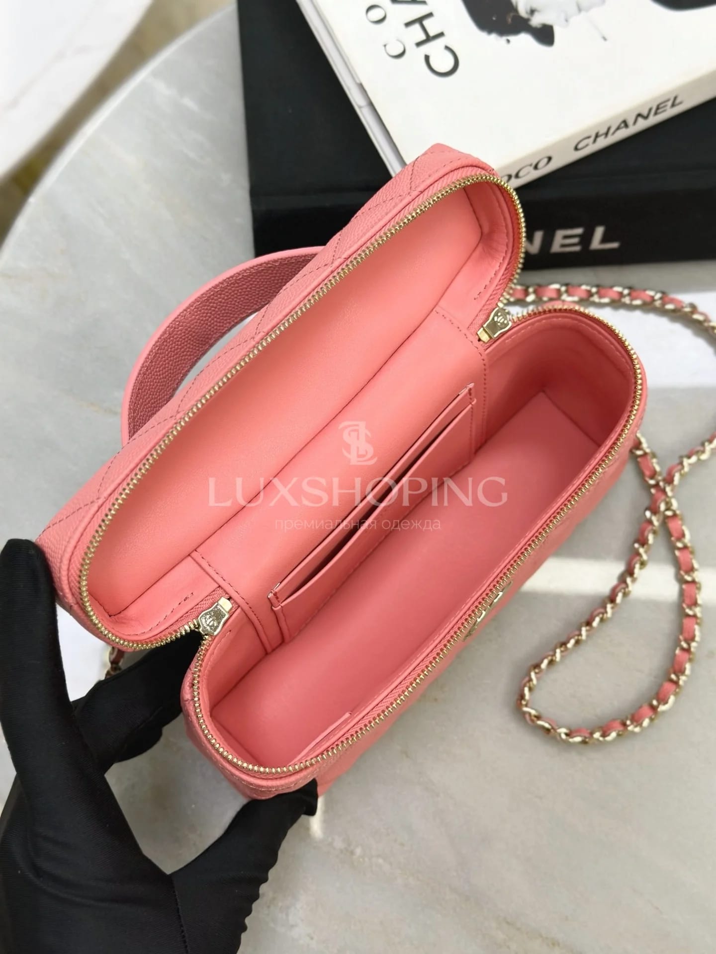 CHANEL 25C LP розовая 17×19,5×5 см - фото 4