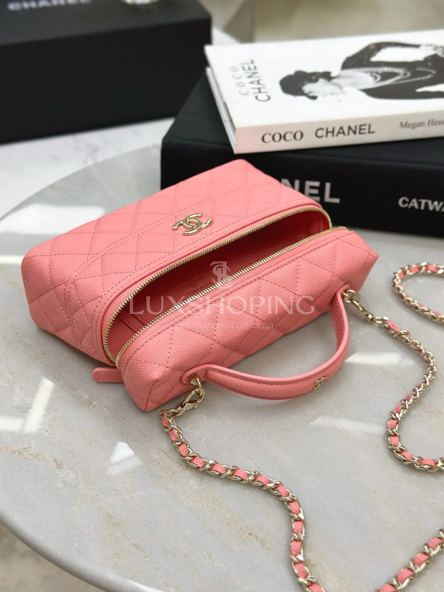CHANEL 25C LP розовая 17×19,5×5 см - фото 6