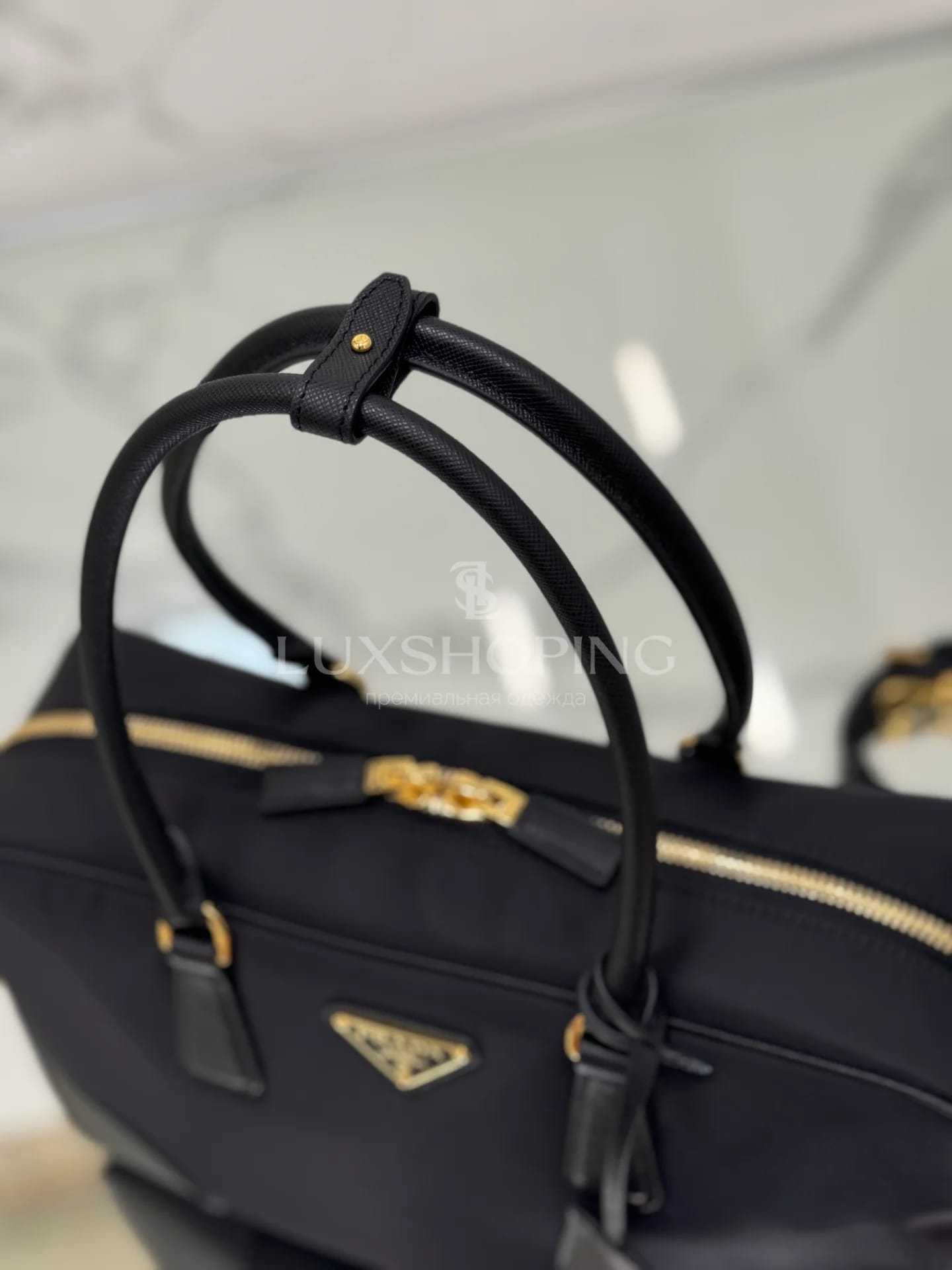 Сумка Prada Re-Edition 1995 35×21.5×10 см черная - фото 7