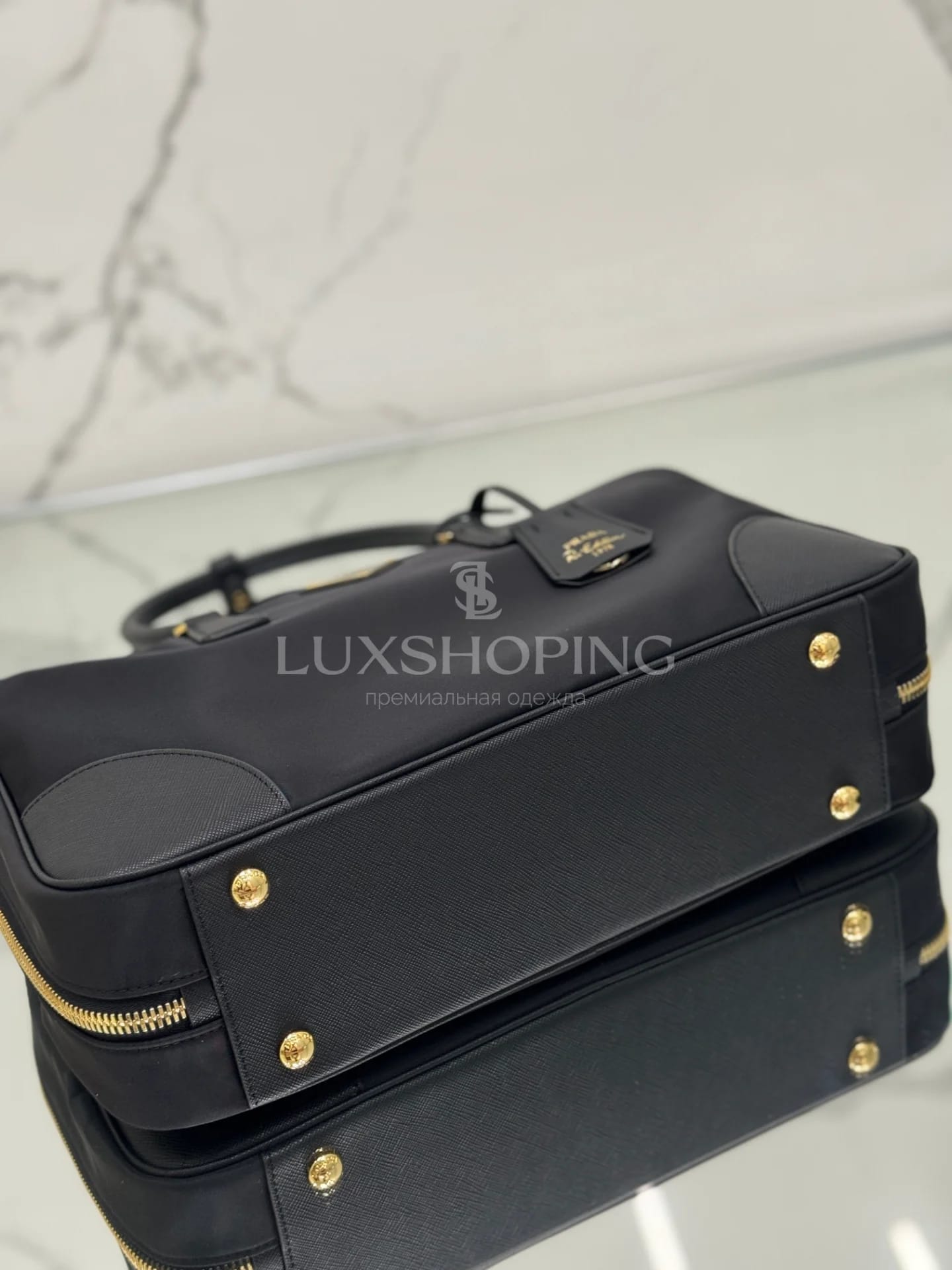 Сумка Prada Re-Edition 1995 35×21.5×10 см черная - фото 8