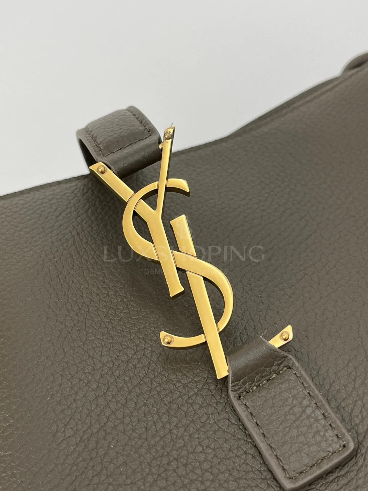 Сумка Saint Laurent BEA 50x32x28x18 cm серая - фото 4