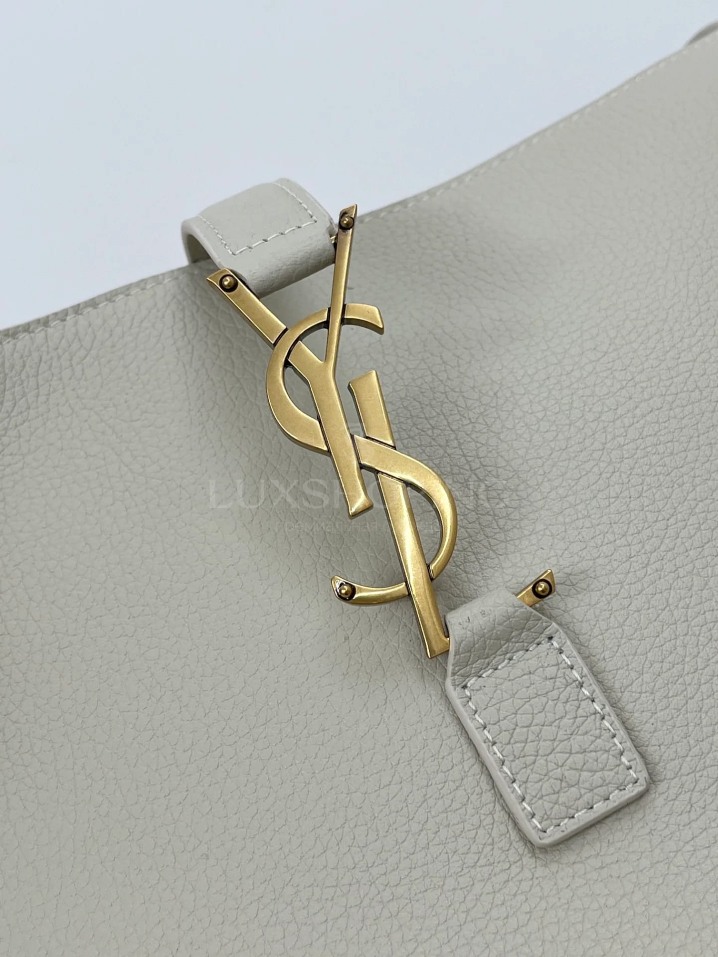 Сумка Saint Laurent BEA 50x32x28x18 cm бежевая - фото 4