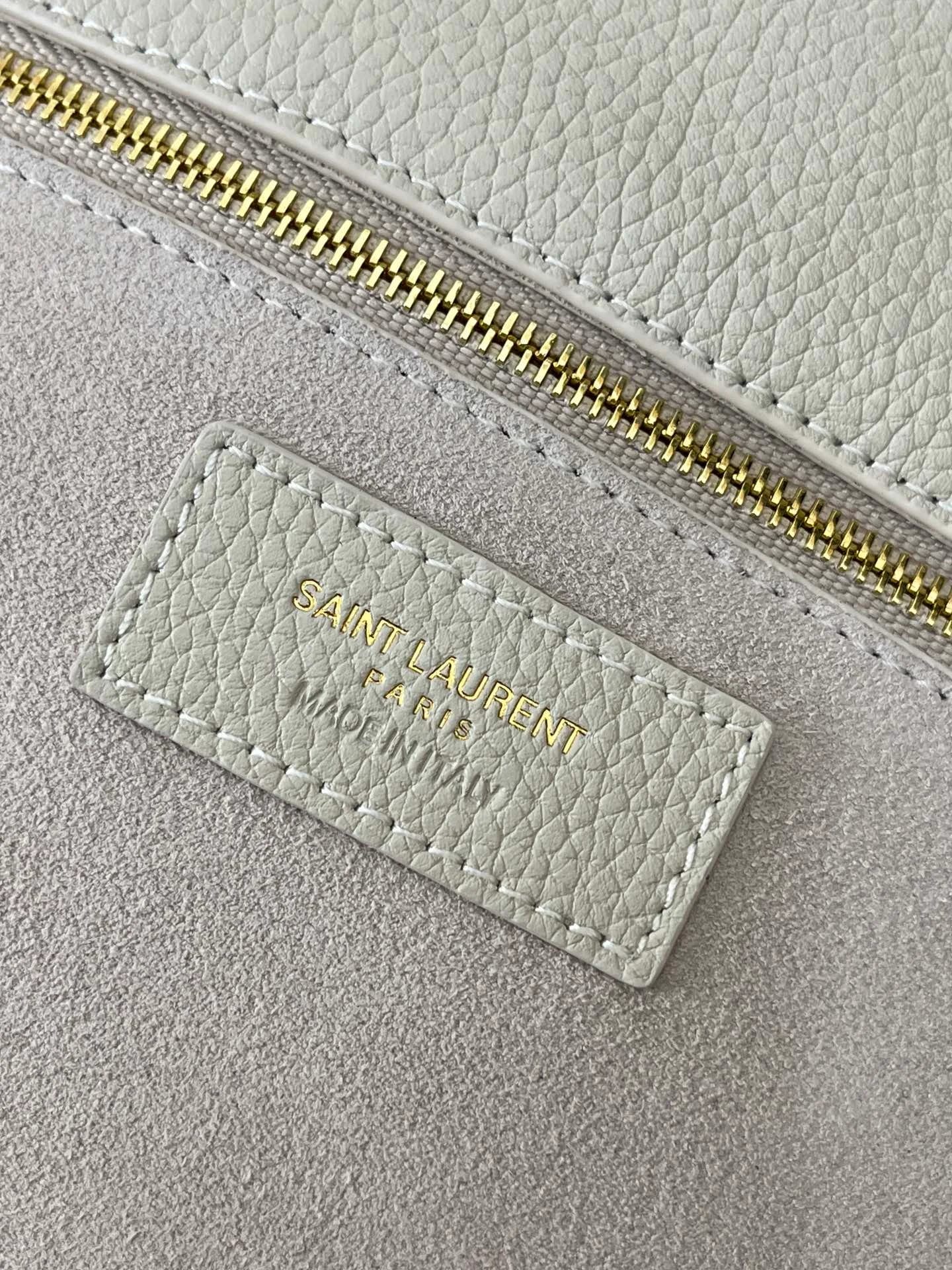 Сумка Saint Laurent BEA 50x32x28x18 cm бежевая - фото 6
