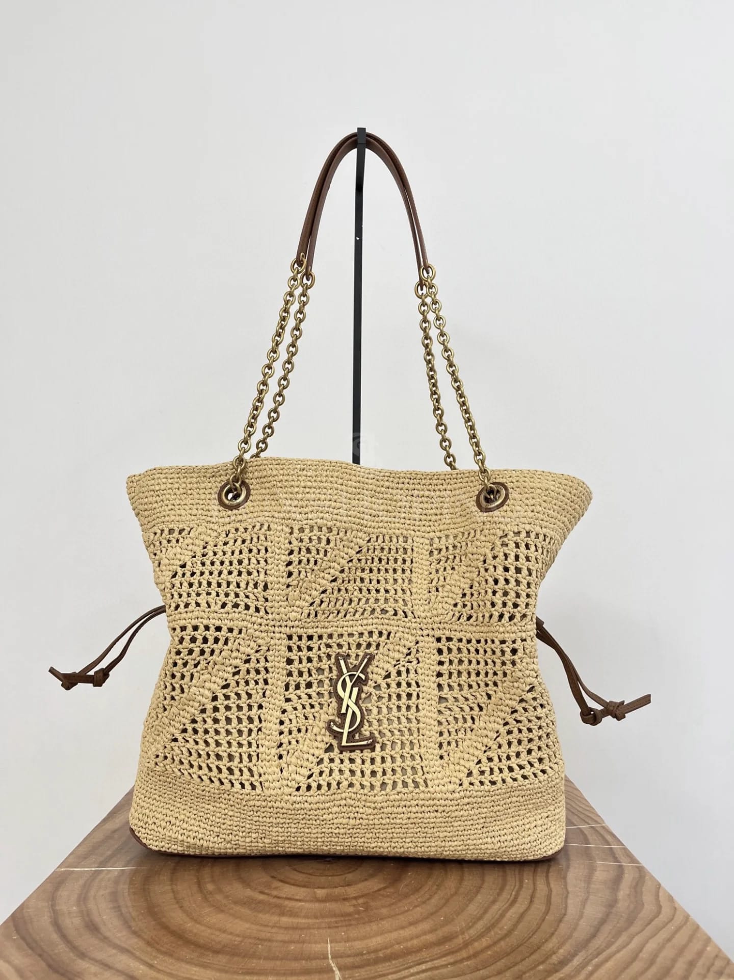 Сумка YSL Jamie Raffia 35×35×10 см - фото 2