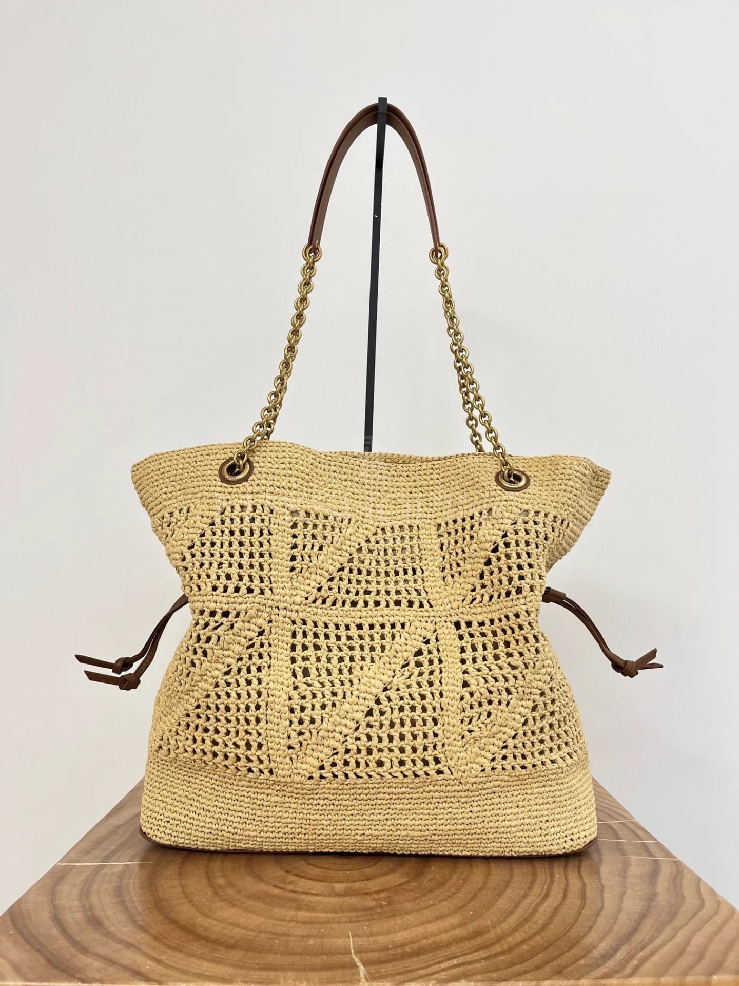 Сумка YSL Jamie Raffia 35×35×10 см - фото 10
