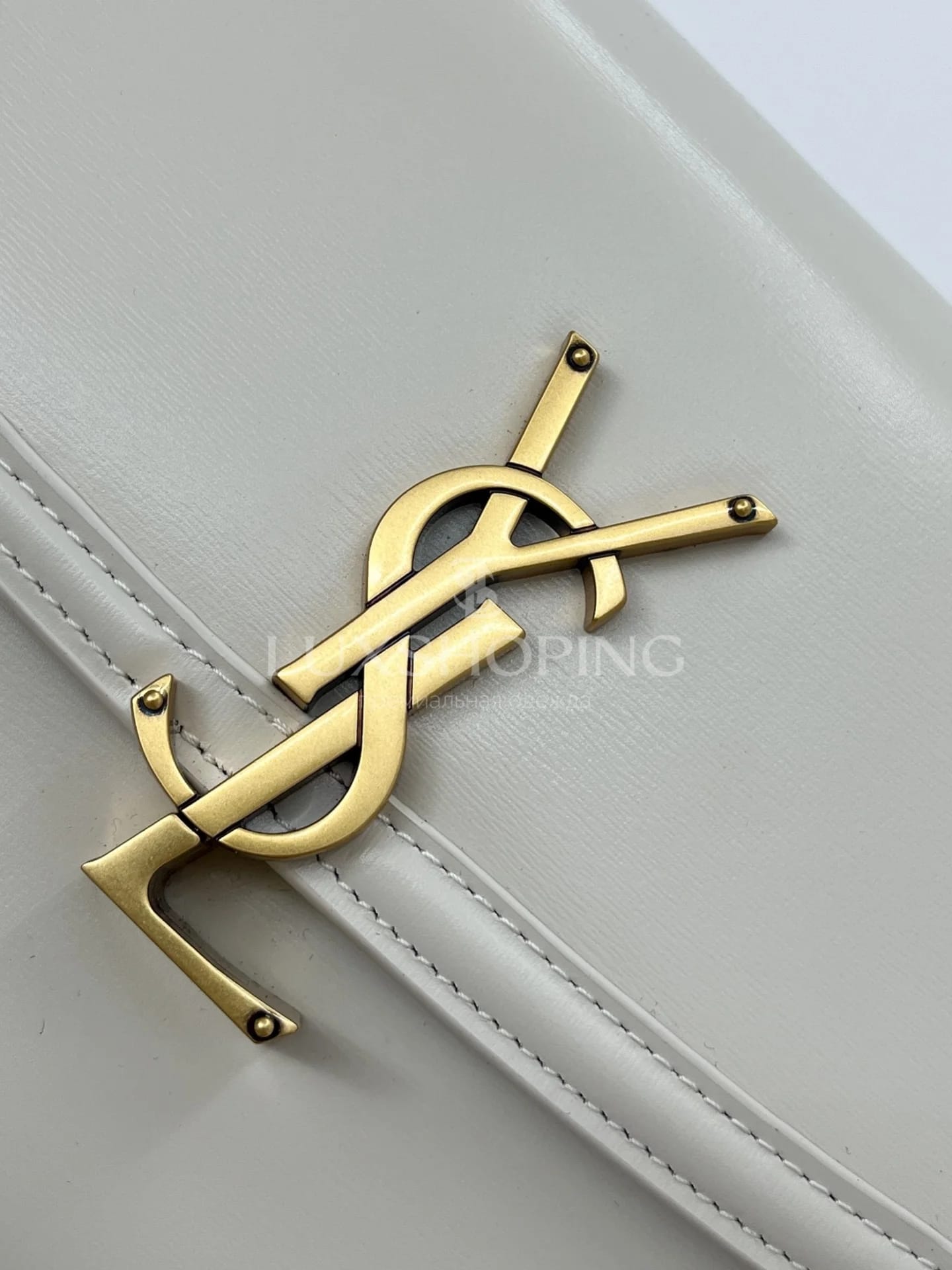 Сумка YSL Solferino 24×17×8.5 см белая - фото 2