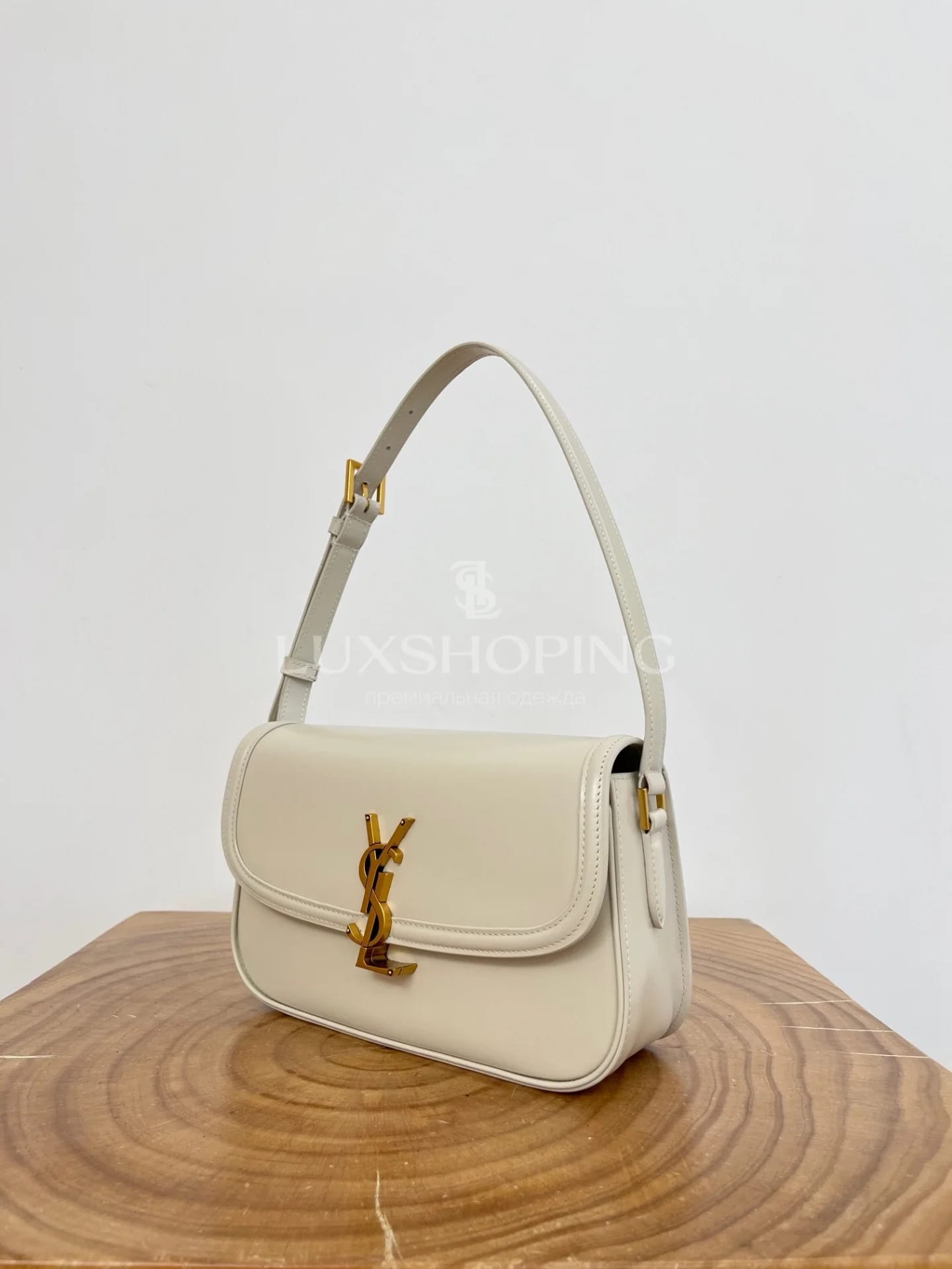 Сумка YSL Solferino 24×17×8.5 см белая - фото 4