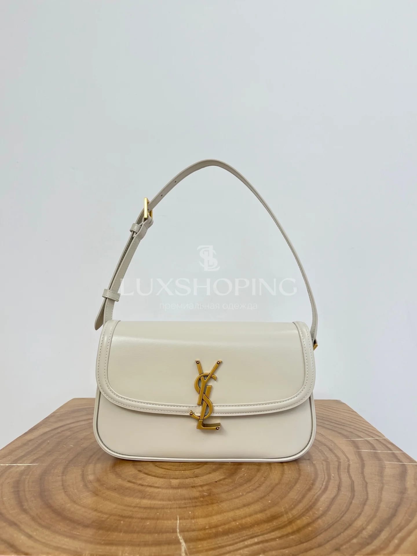 Сумка YSL Solferino 24×17×8.5 см белая - фото 8