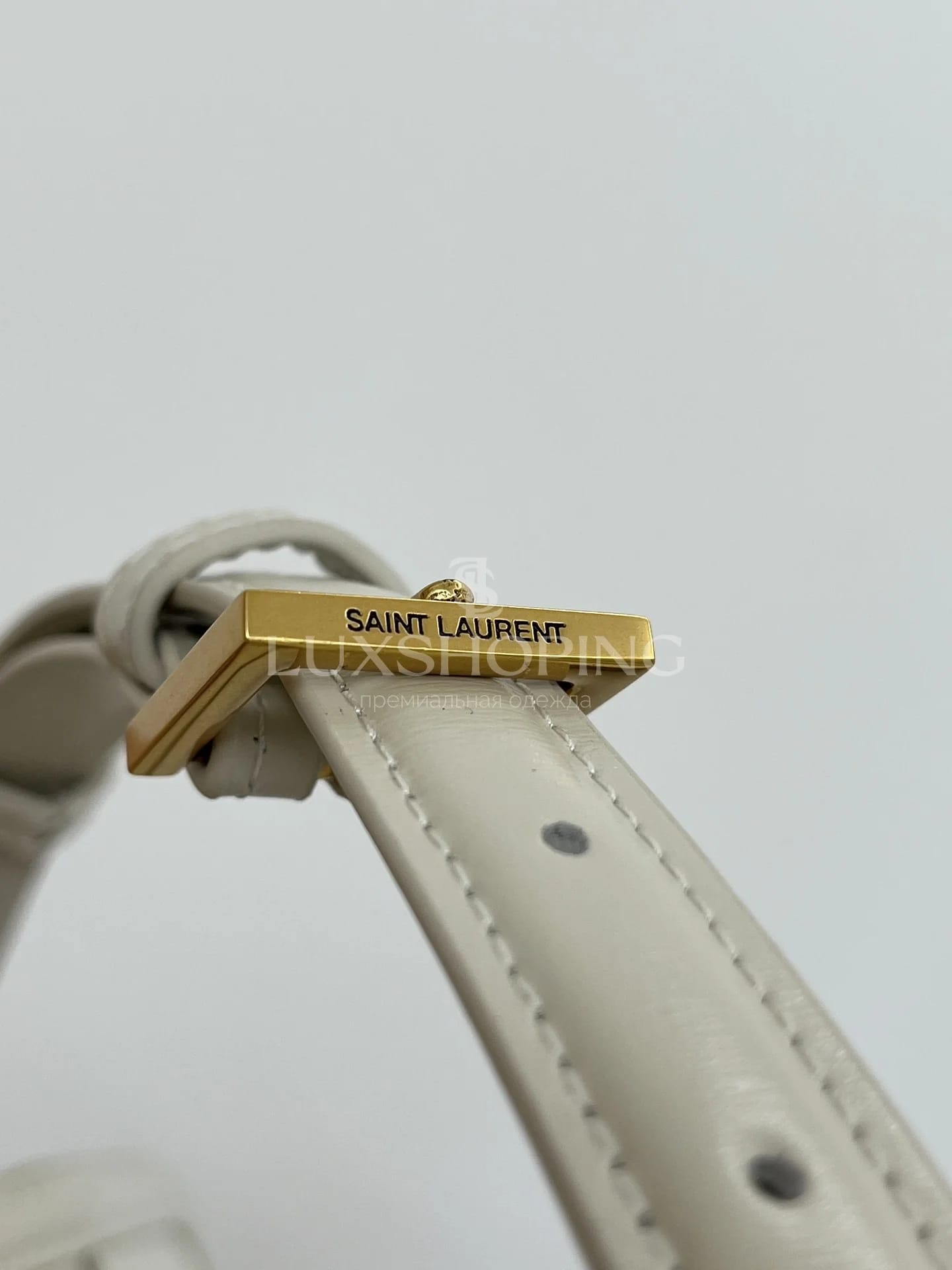Сумка YSL Solferino 24×17×8.5 см белая - фото 10