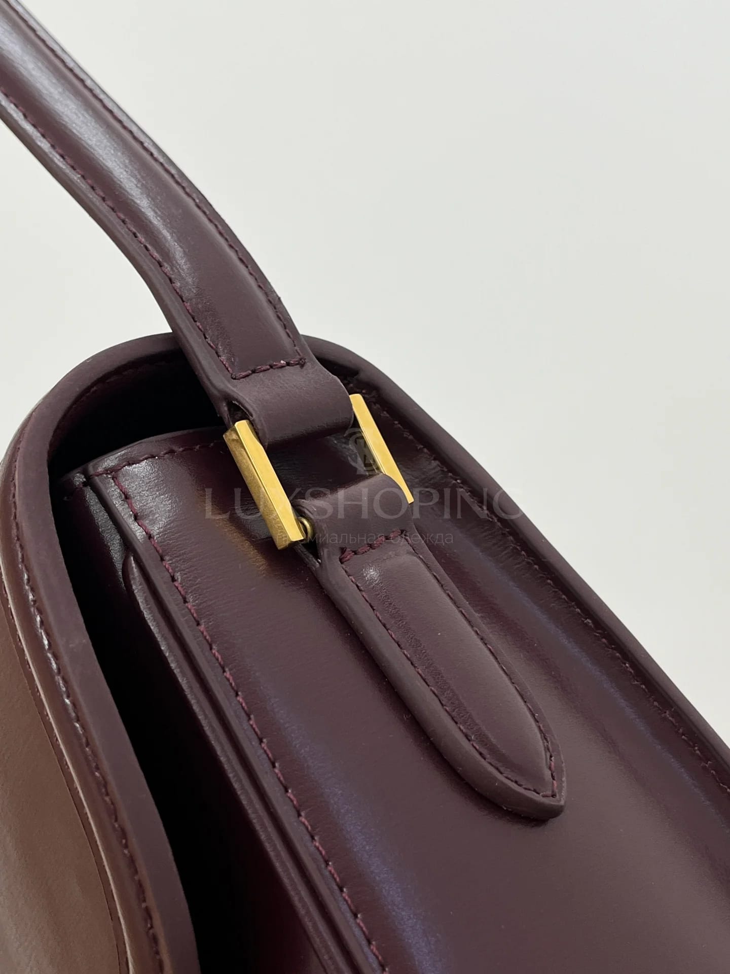 Сумка YSL Solferino 24×17×8.5 см бордо - фото 7