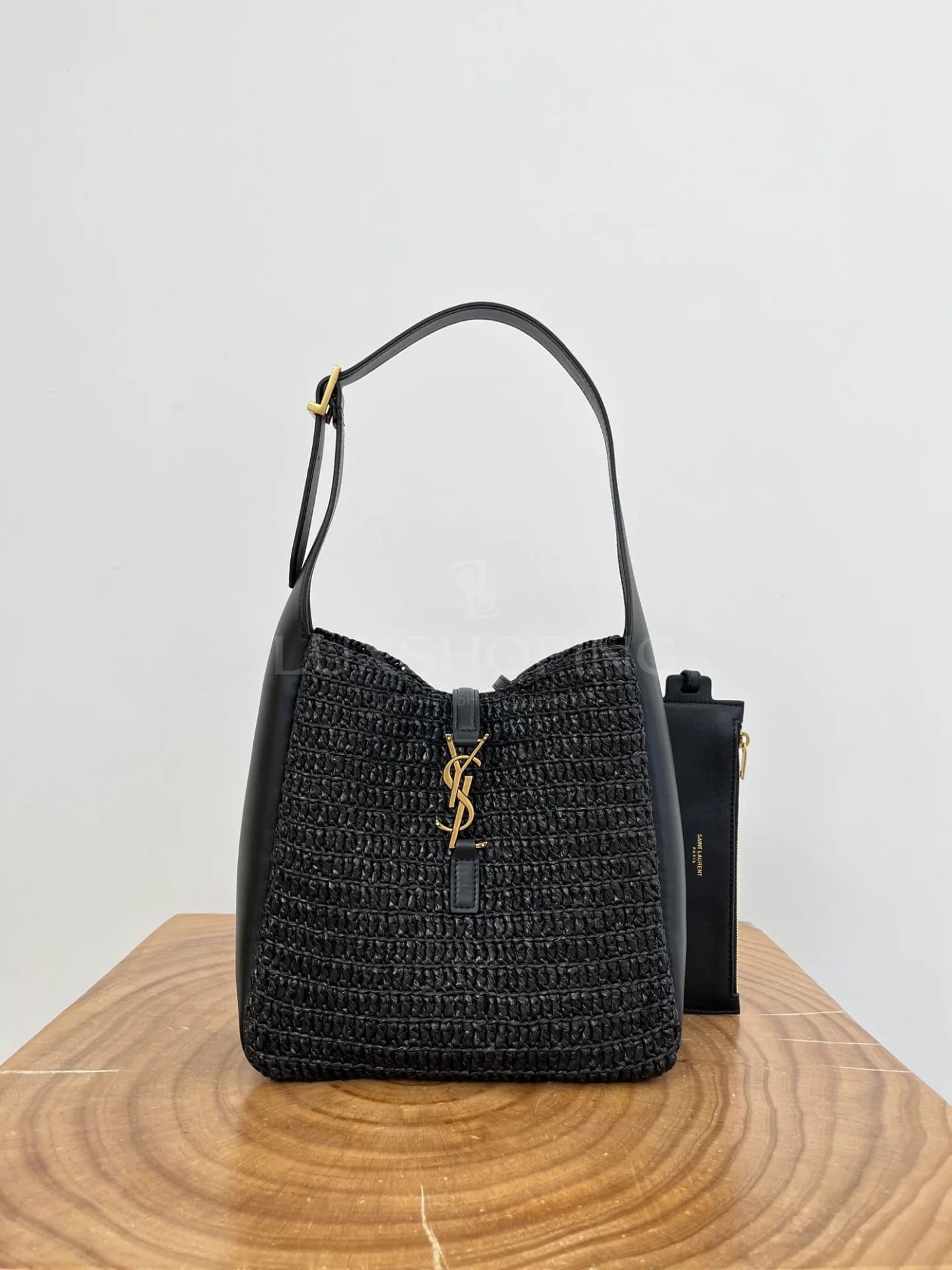 Сумка YSL Le Soft Hobo 22×22×10 см черная - фото 2