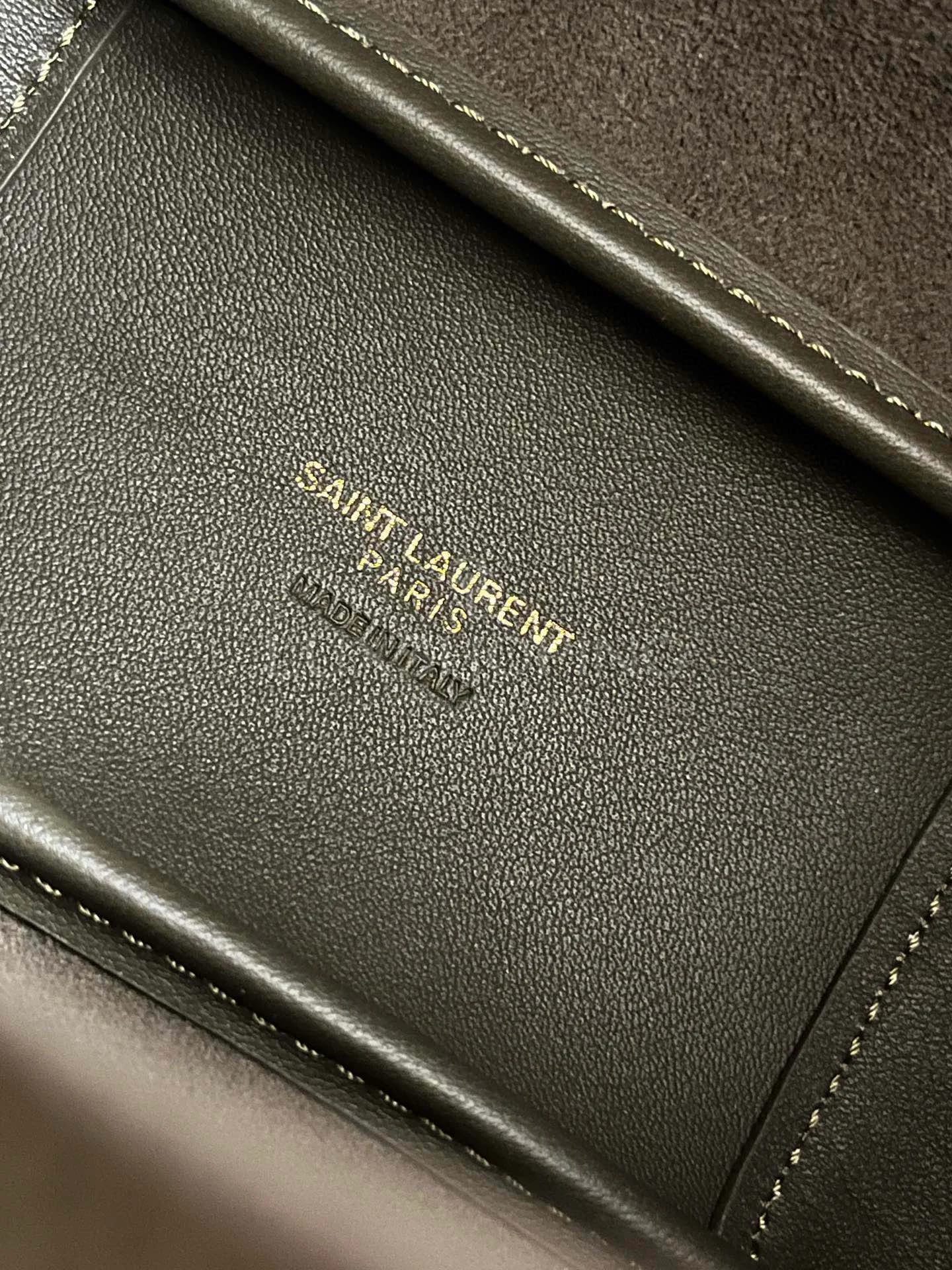 Сумка YSL Mini Hobo 15×16×7 см темная - фото 7