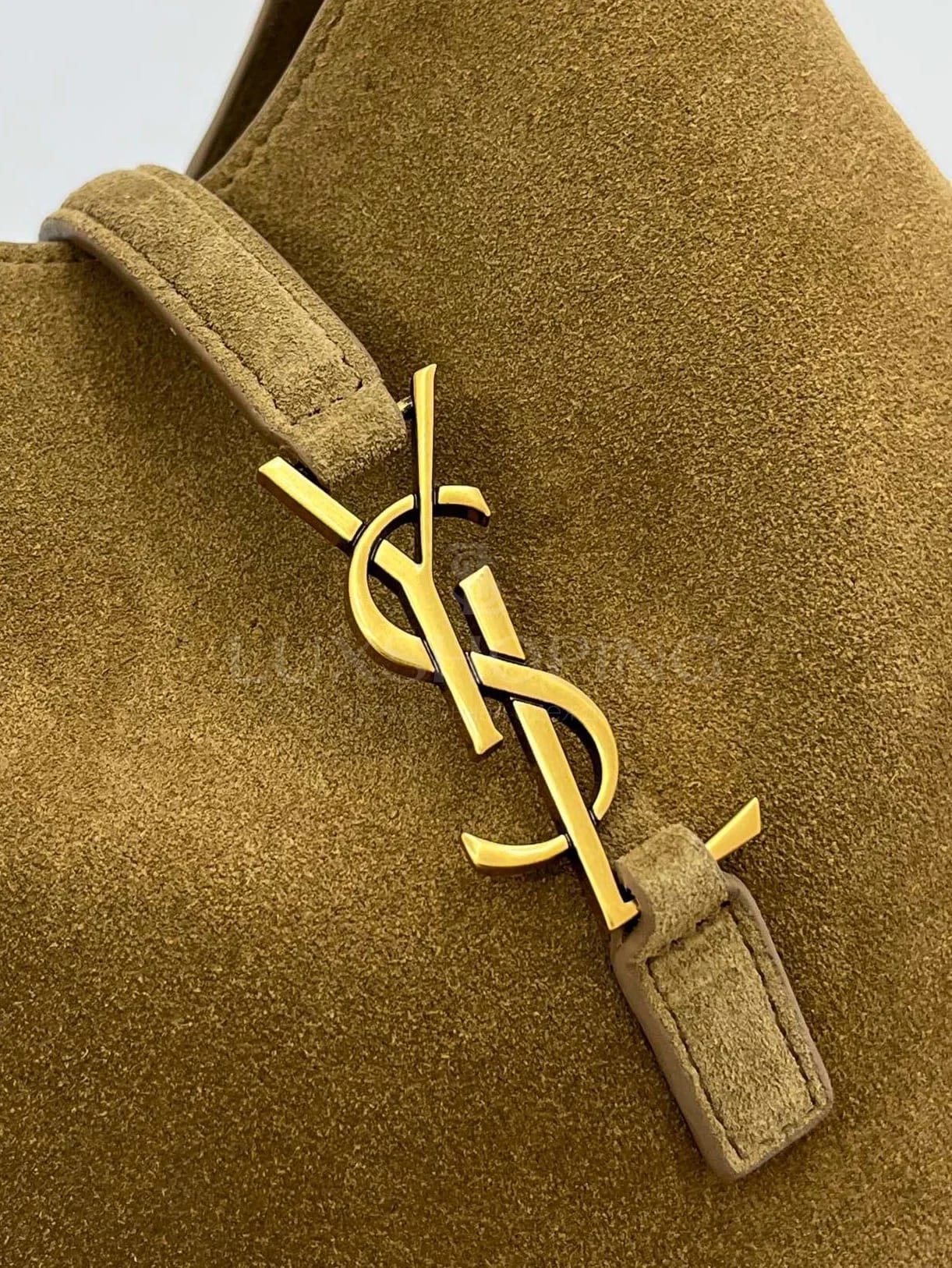 Сумка YSL Mini Hobo 15×16×7 см коричневая - фото 4