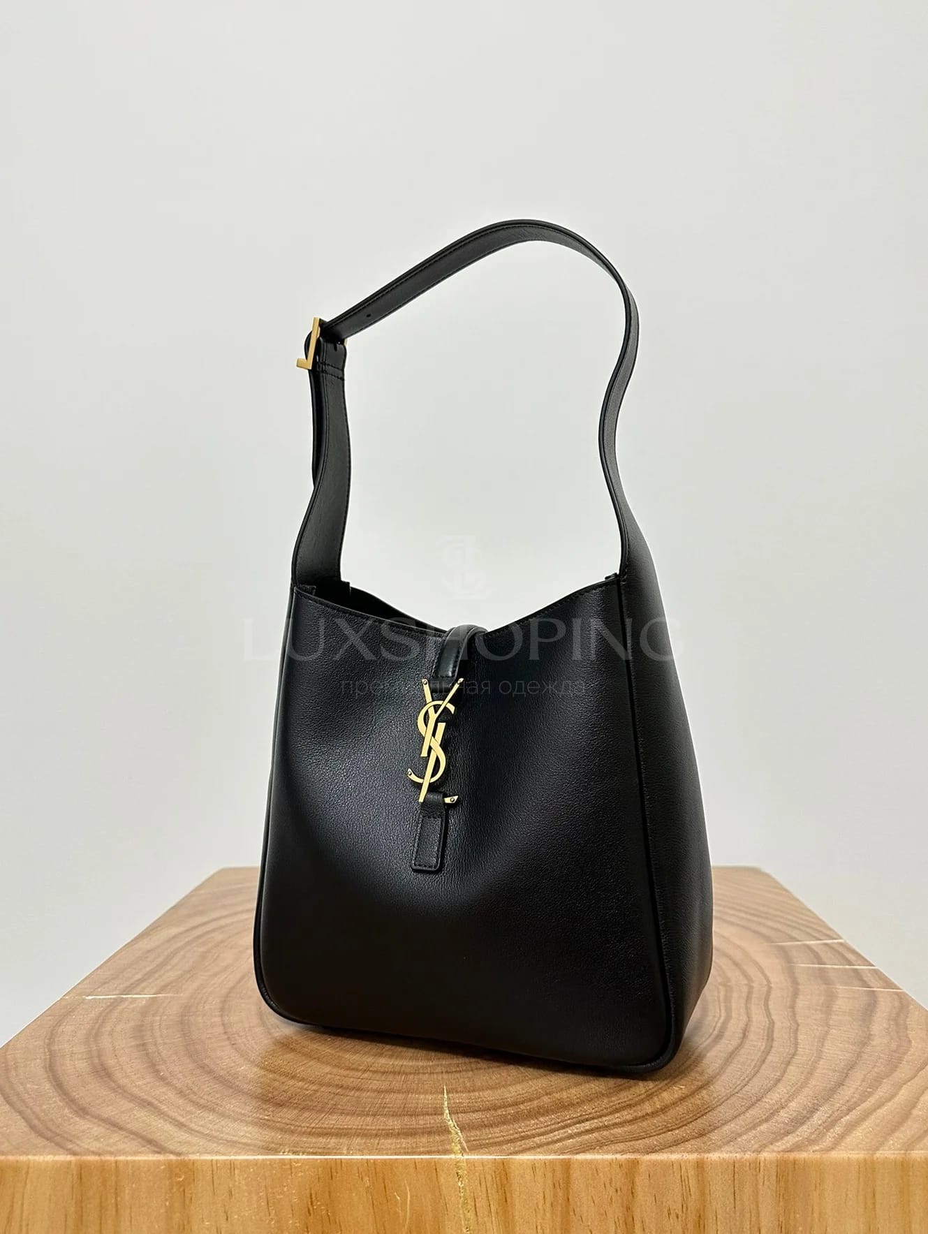 Сумка YSL Hobo 22×22×10 см черная - фото 3