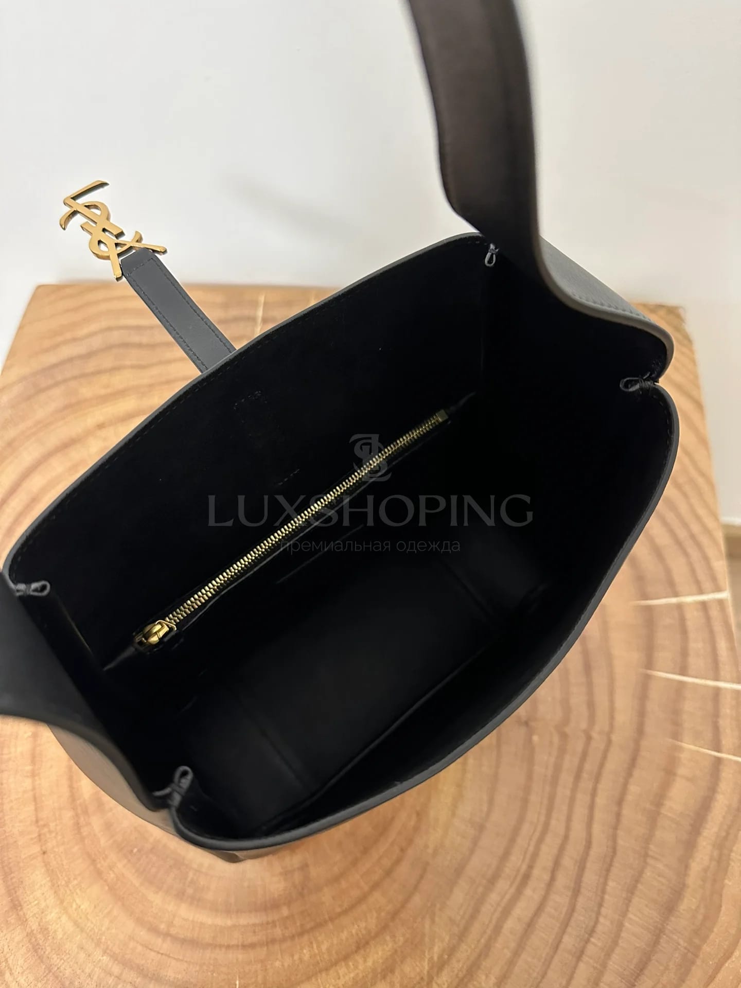 Сумка YSL Hobo 22×22×10 см черная - фото 7