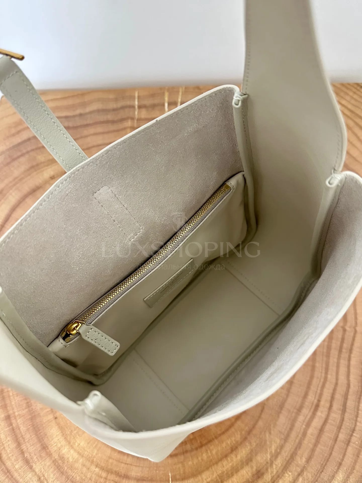 Сумка YSL Hobo 22×22×10 см белая - фото 6