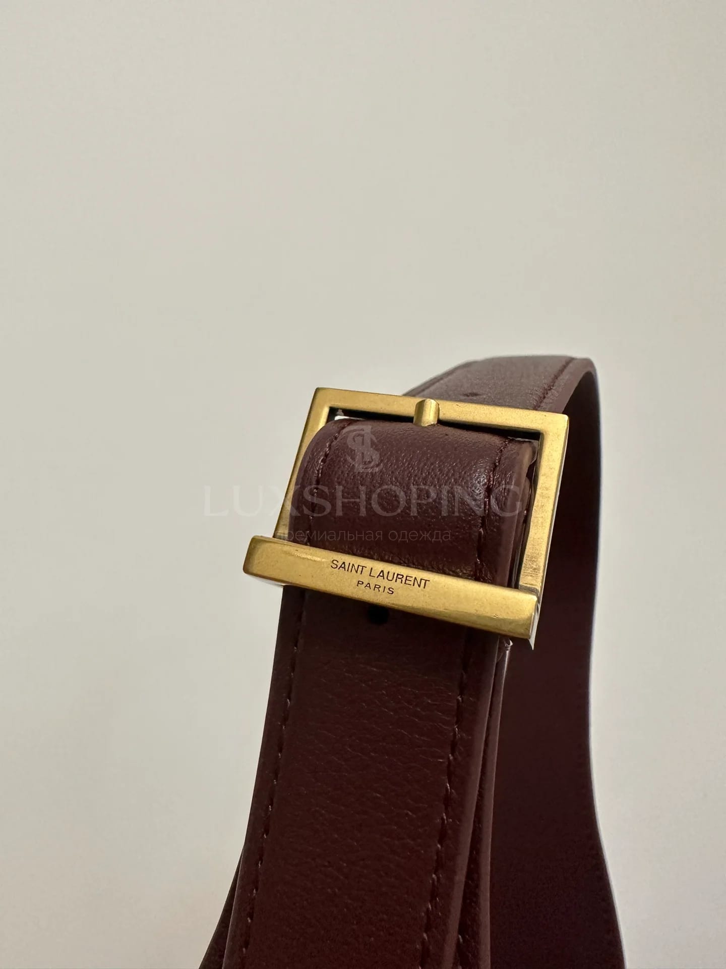 Сумка YSL Hobo 22×22×10 см бордо - фото 5