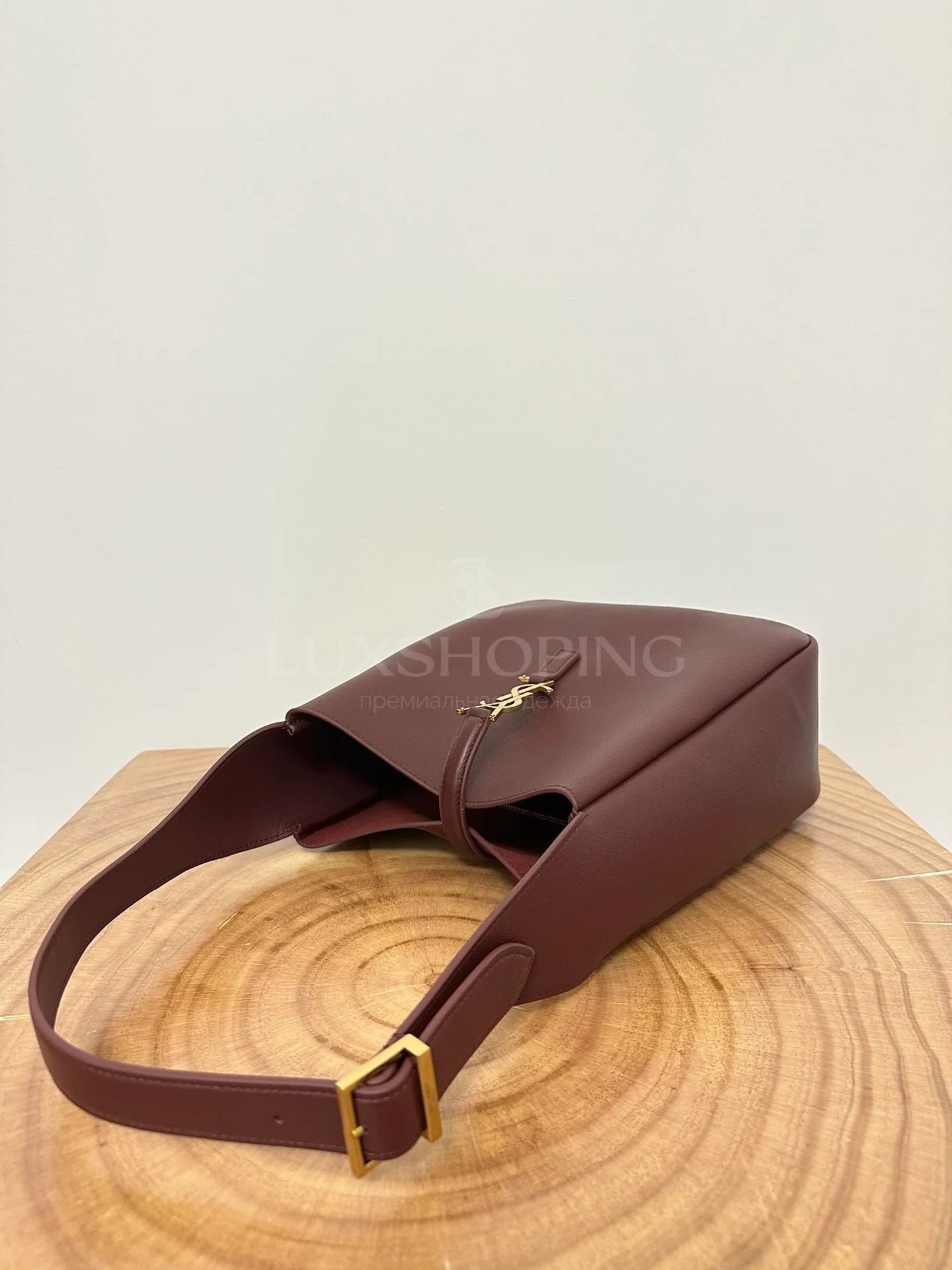 Сумка YSL Hobo 22×22×10 см бордо - фото 8