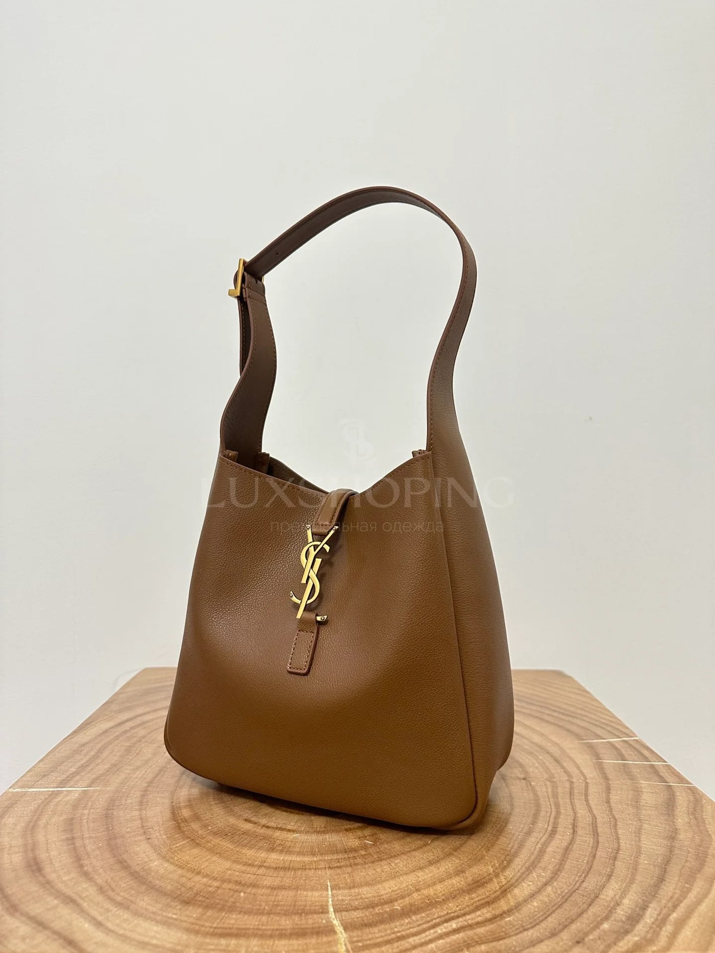 Сумка YSL Hobo 22×22×10 см карамель - фото 3