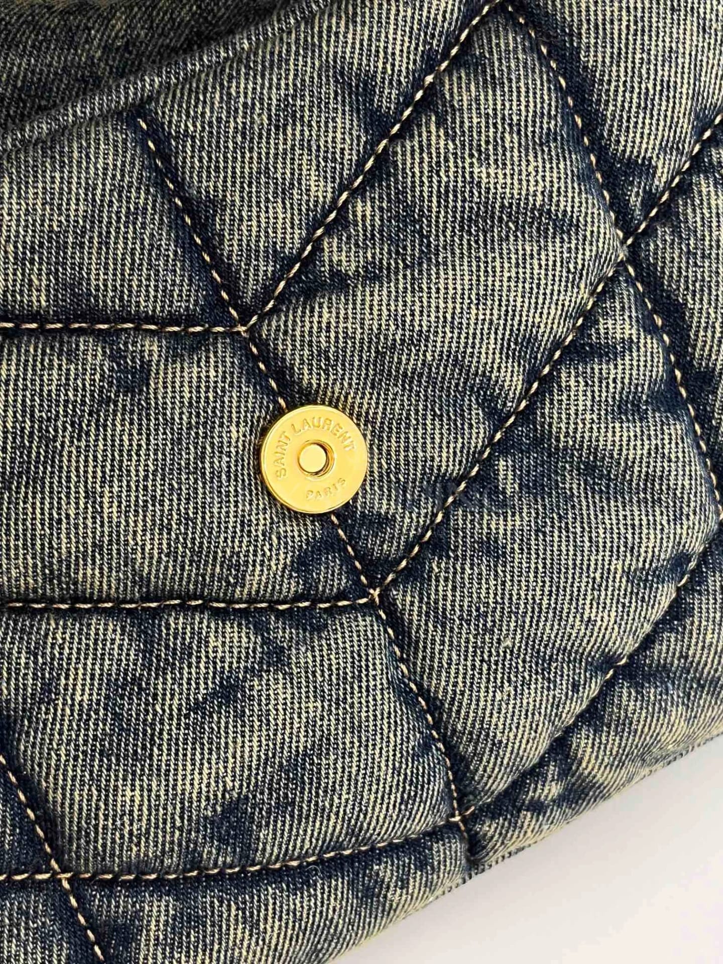Сумка YSL Loulou Puffer Denim в 3х размерах - фото 6