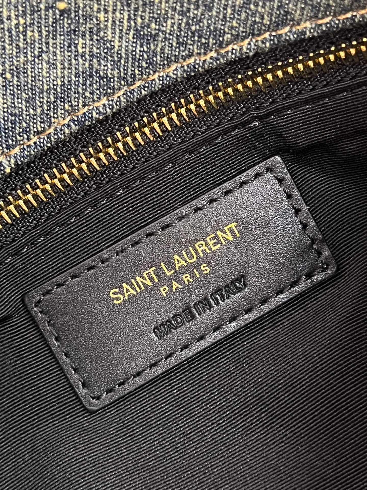 Сумка YSL Loulou Puffer Denim в 3х размерах - фото 7
