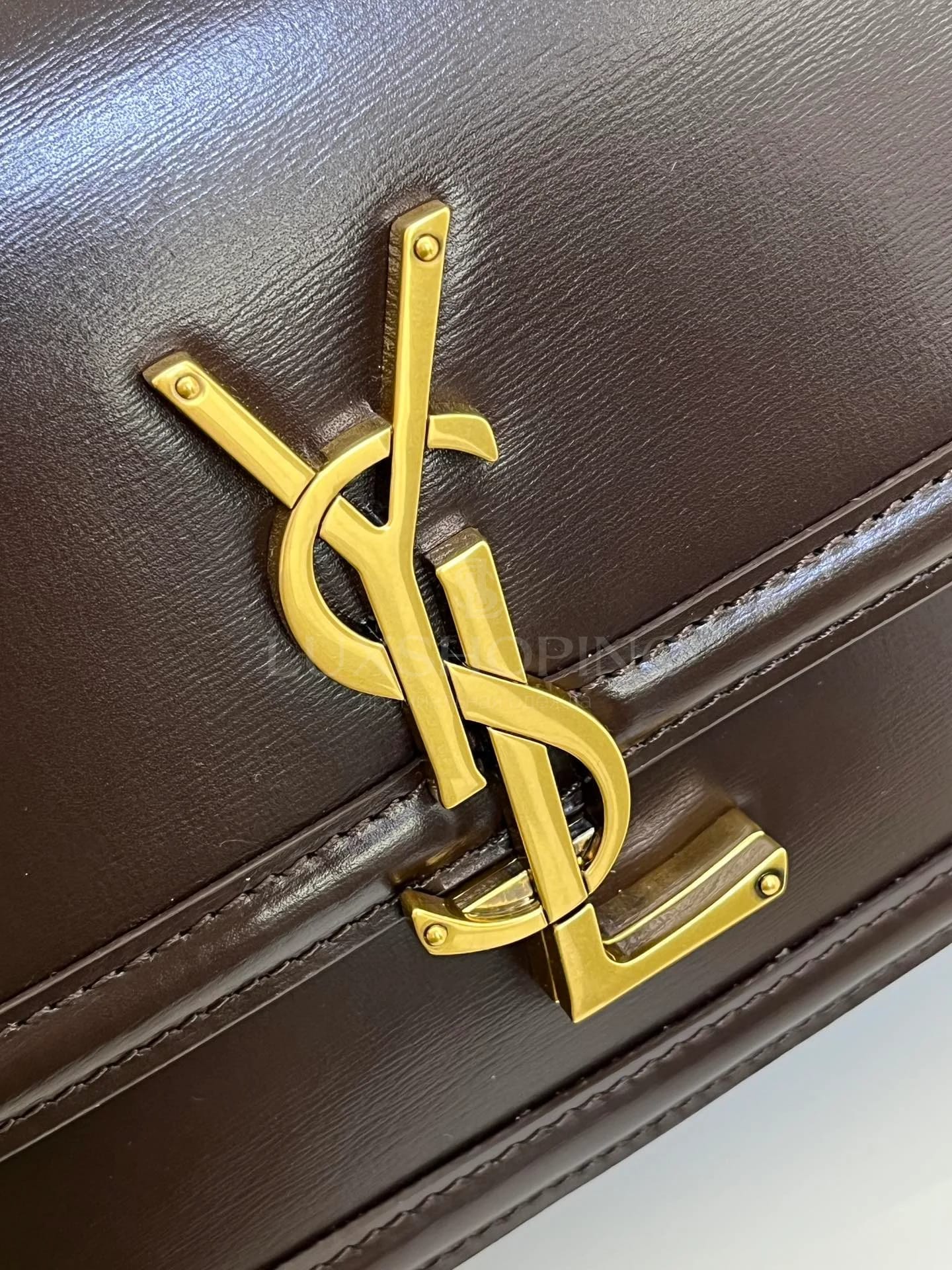 Сумка YSL Solferino Box 19x13x5 cm бордо - фото 4