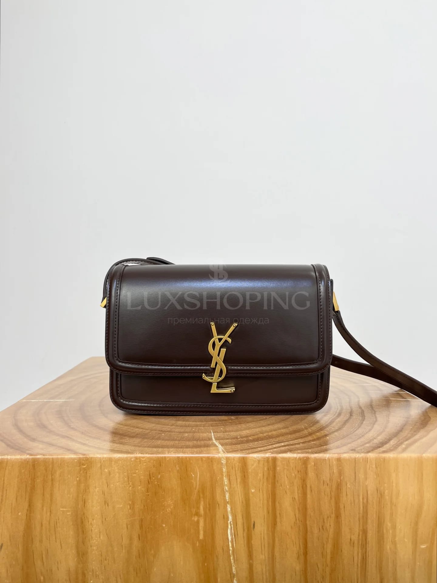 Сумка YSL Solferino Box  23×16×6 cm бордо - фото 2