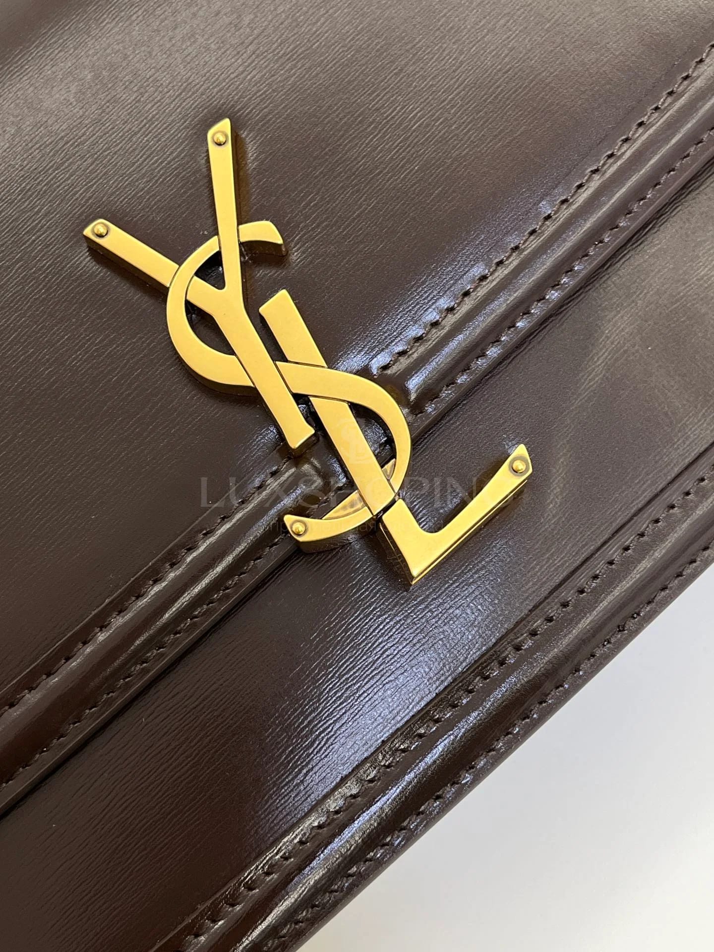 Сумка YSL Solferino Box  23×16×6 cm бордо - фото 4