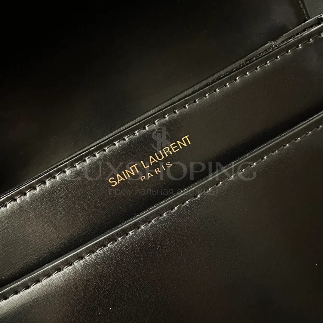 Сумка YSL Solferino Box 19x13x5 cm черная - фото 7