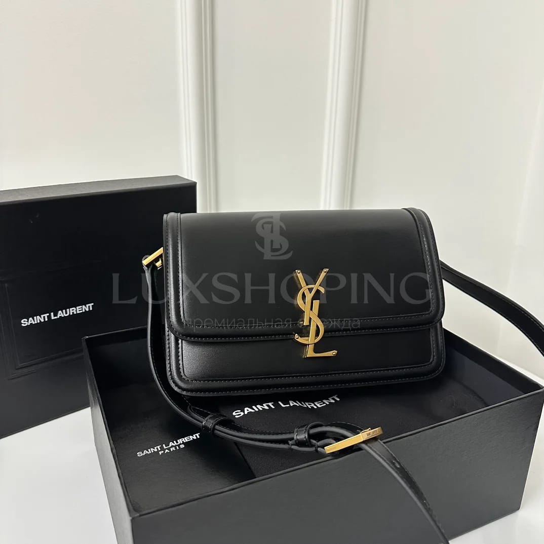 Сумка YSL Solferino Box  23×16×6 cm черная - фото 2