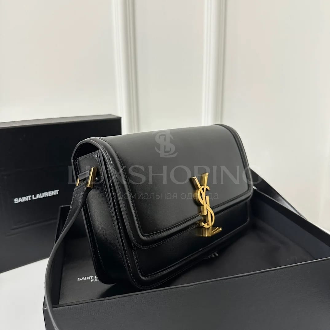 Сумка YSL Solferino Box  23×16×6 cm черная - фото 3