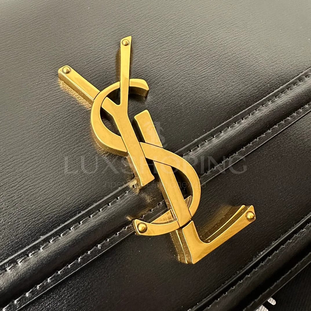 Сумка YSL Solferino Box  23×16×6 cm черная - фото 4
