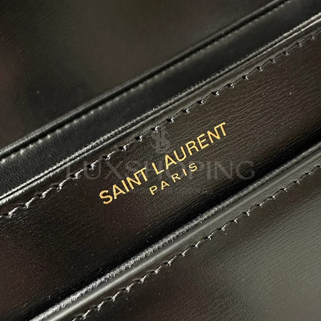 Сумка YSL Solferino Box  23×16×6 cm черная - фото 7