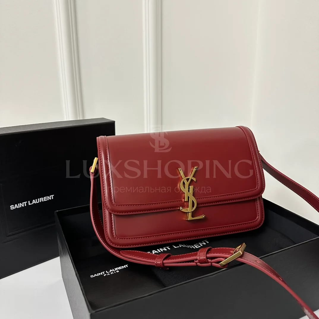 Сумка YSL Solferino Box  23×16×6 cm красная - фото 2