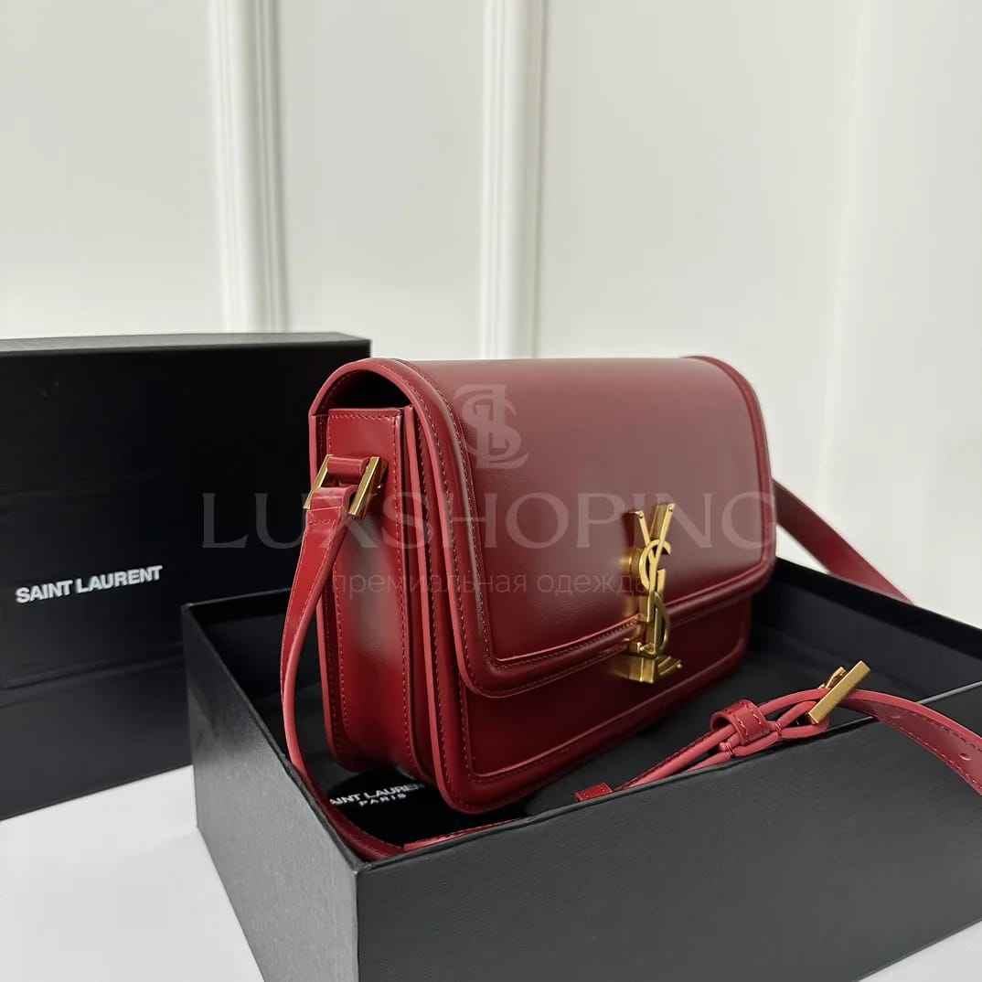 Сумка YSL Solferino Box  23×16×6 cm красная - фото 3