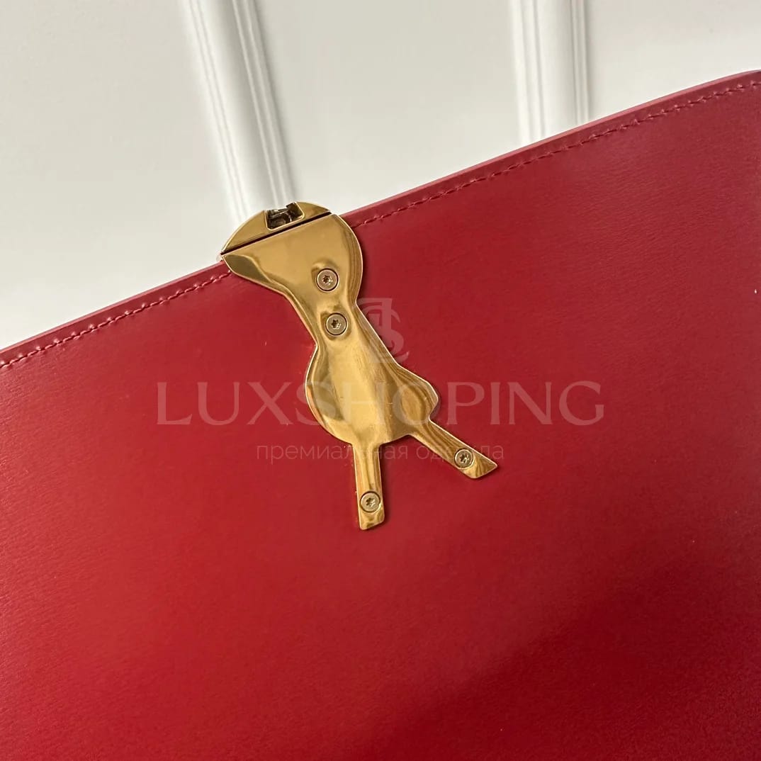 Сумка YSL Solferino Box  23×16×6 cm красная - фото 5