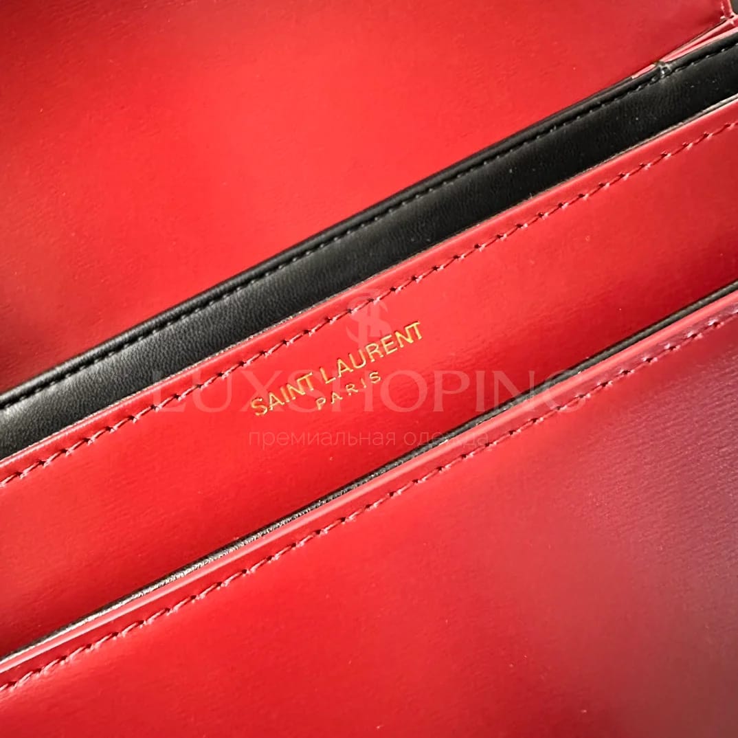 Сумка YSL Solferino Box  23×16×6 cm красная - фото 7