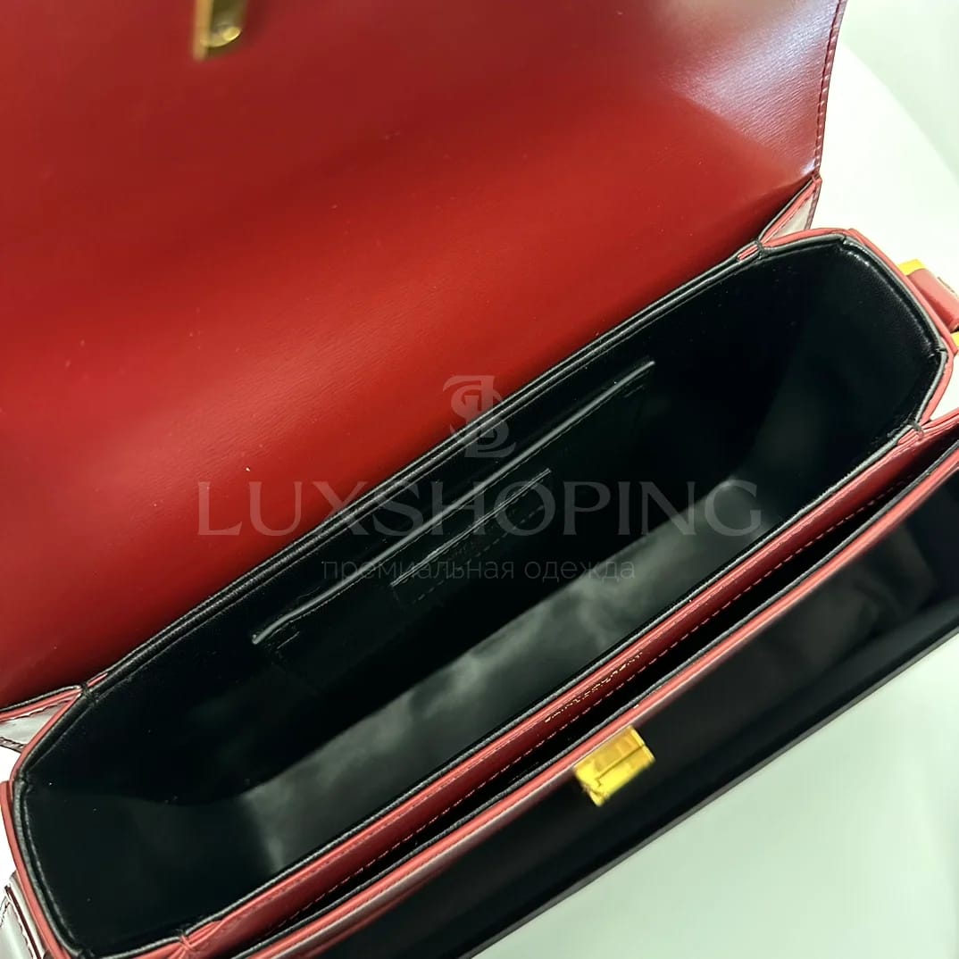 Сумка YSL Solferino Box  23×16×6 cm красная - фото 8