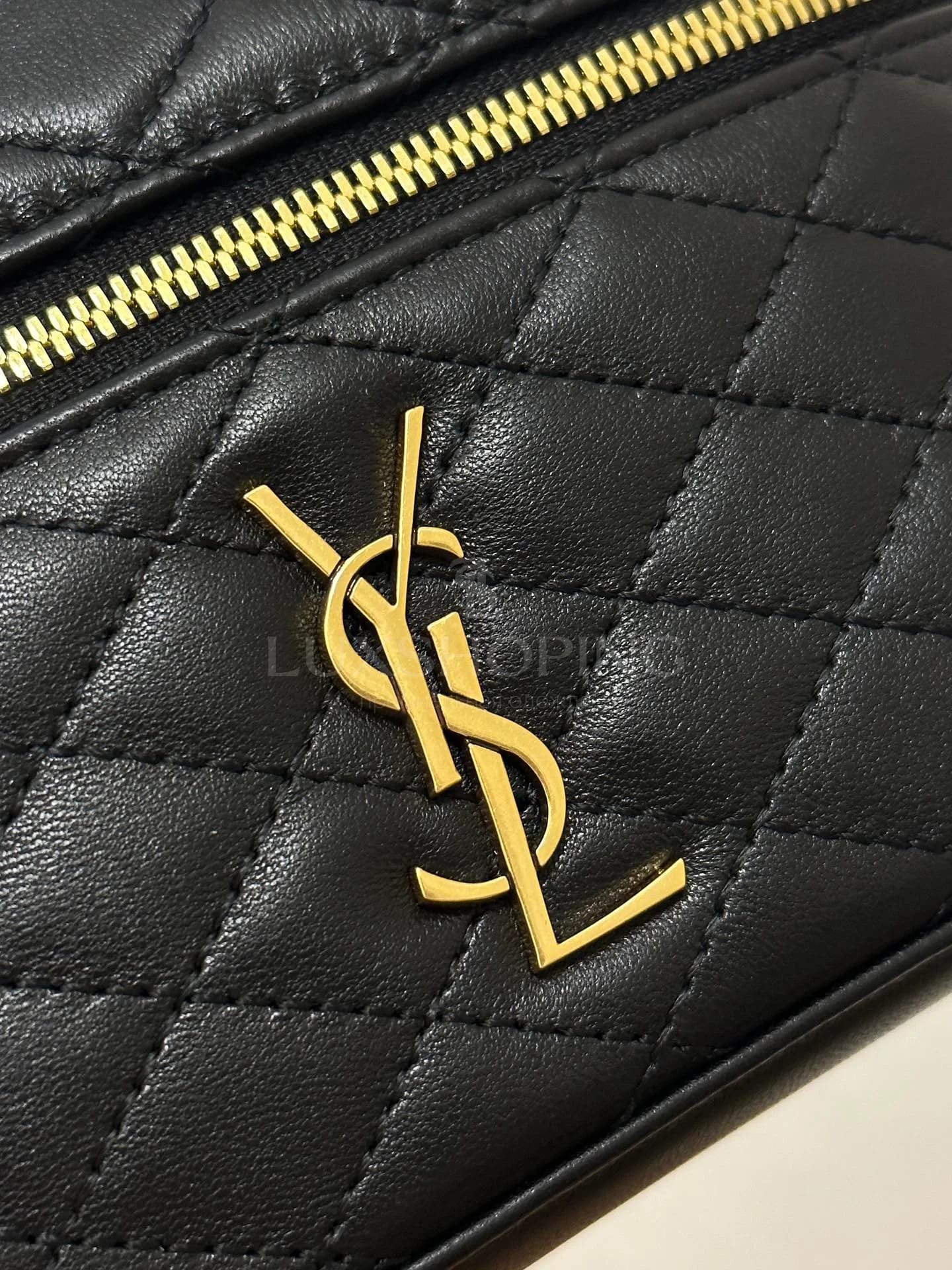 Сумка YSL Gaby Mini 18×11×6.5 см черная - фото 4