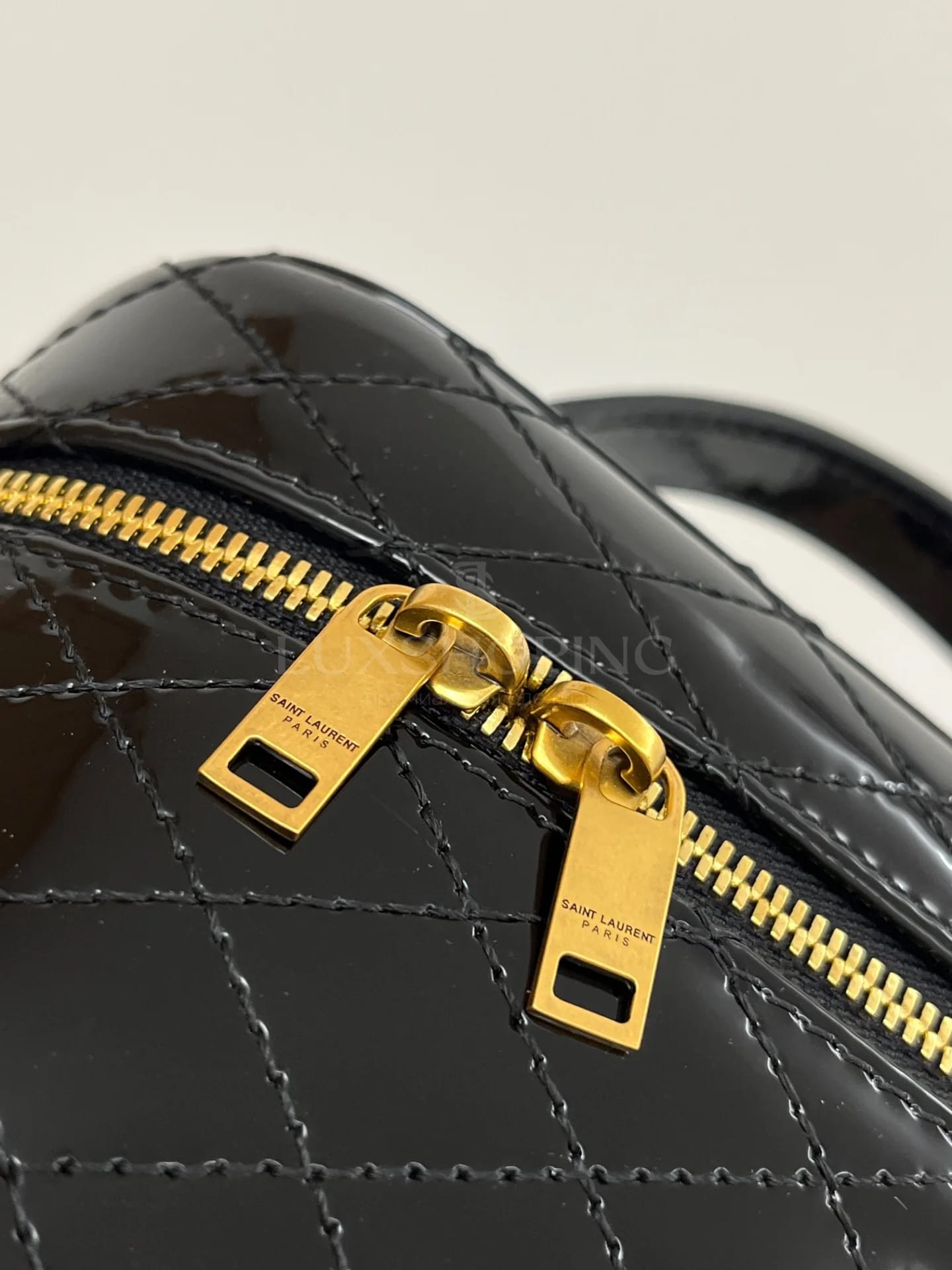 Сумка YSL Gaby Mini 18×11×6.5 см черная глянец - фото 5