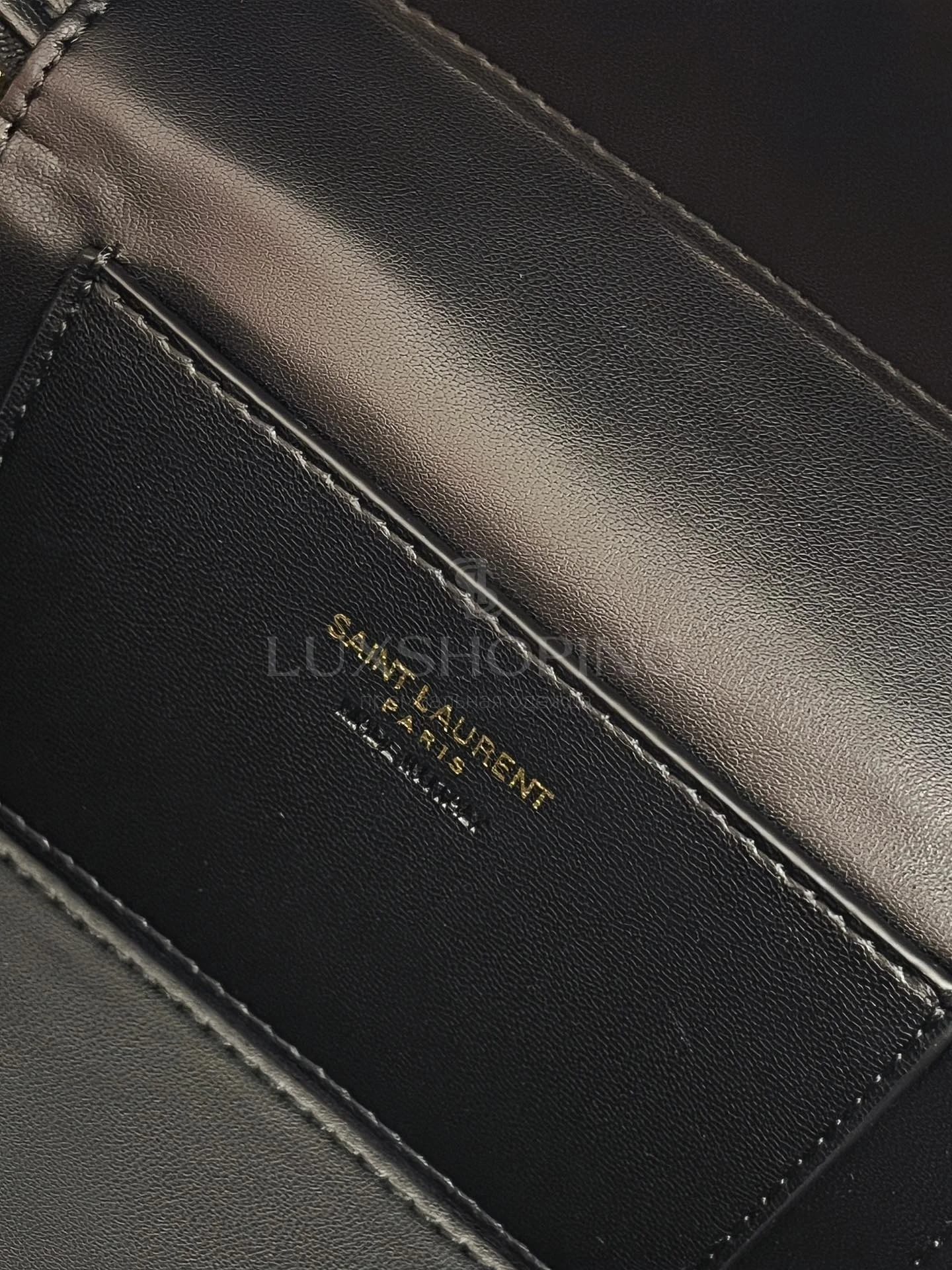 Сумка YSL Gaby Mini 18×11×6.5 см черная глянец - фото 7