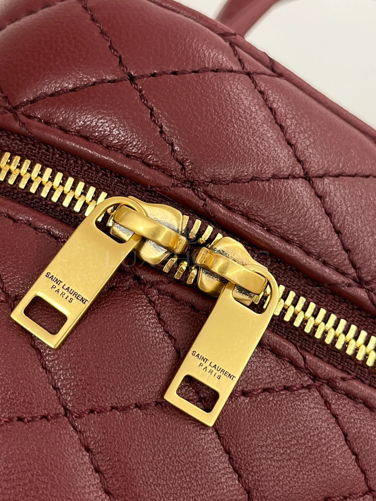 Сумка YSL Gaby Mini 18×11×6.5 см бордо - фото 5