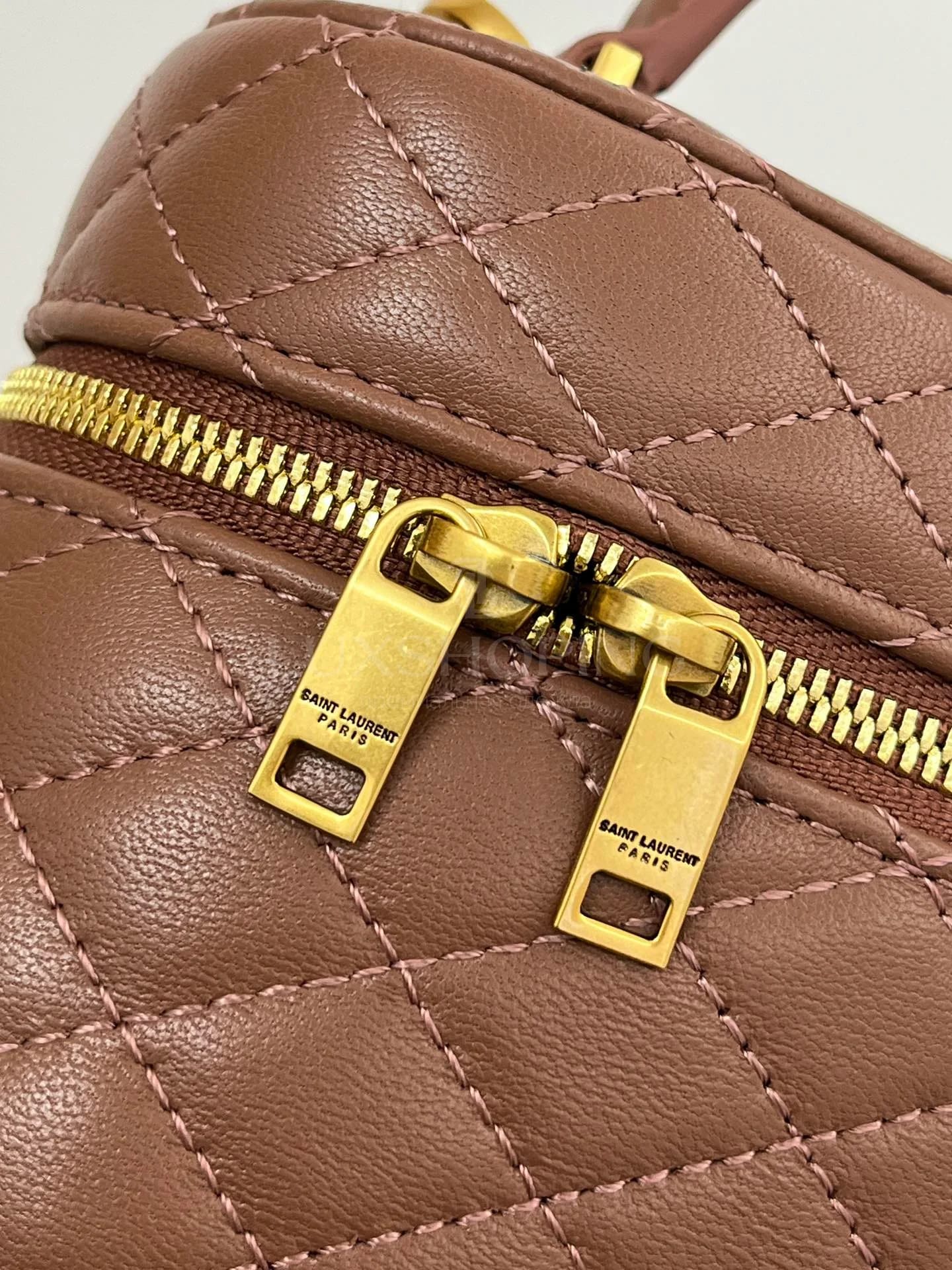 Сумка YSL Gaby Mini 18×11×6.5 см коричневая - фото 5