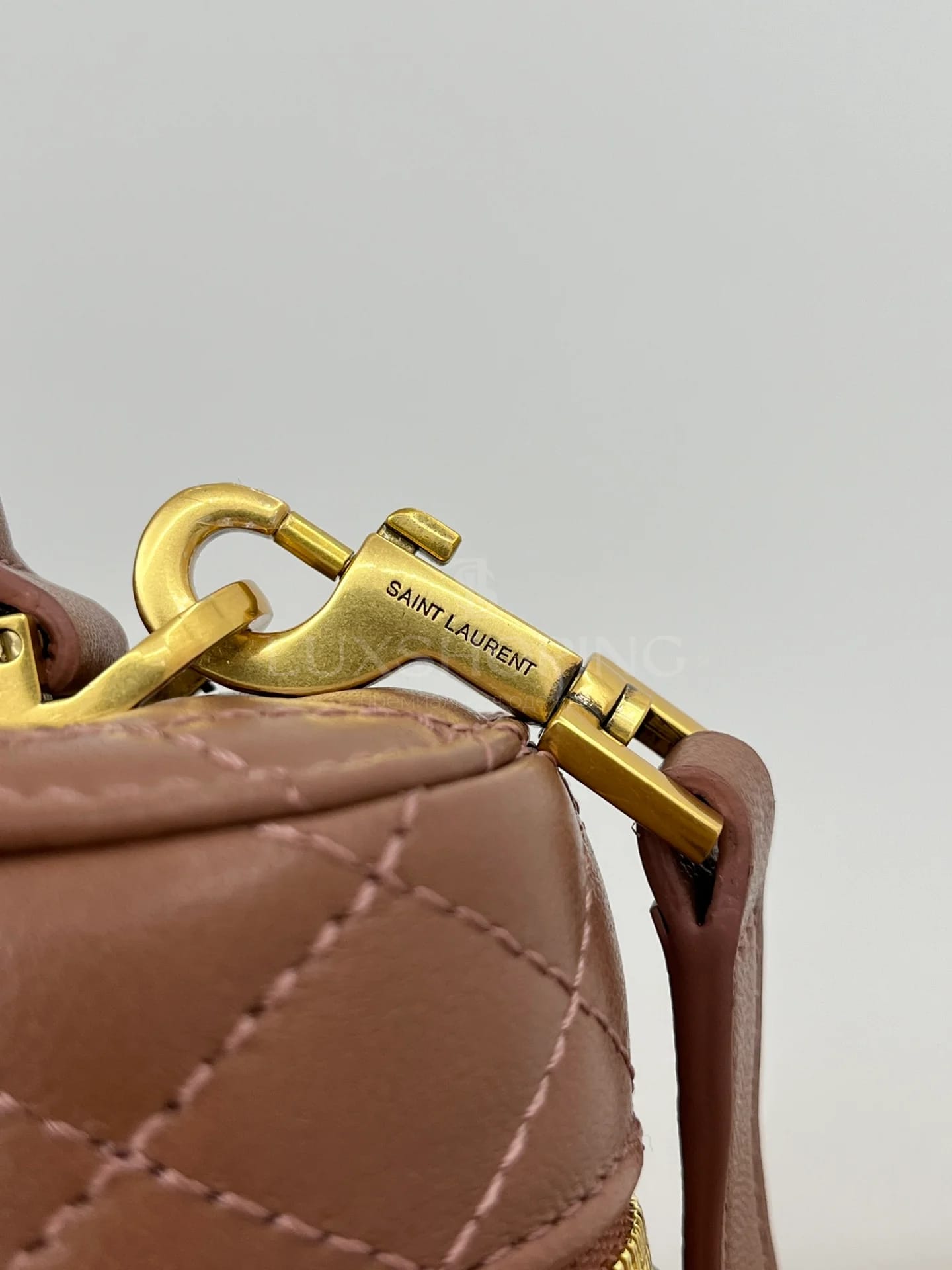 Сумка YSL Gaby Mini 18×11×6.5 см коричневая - фото 6