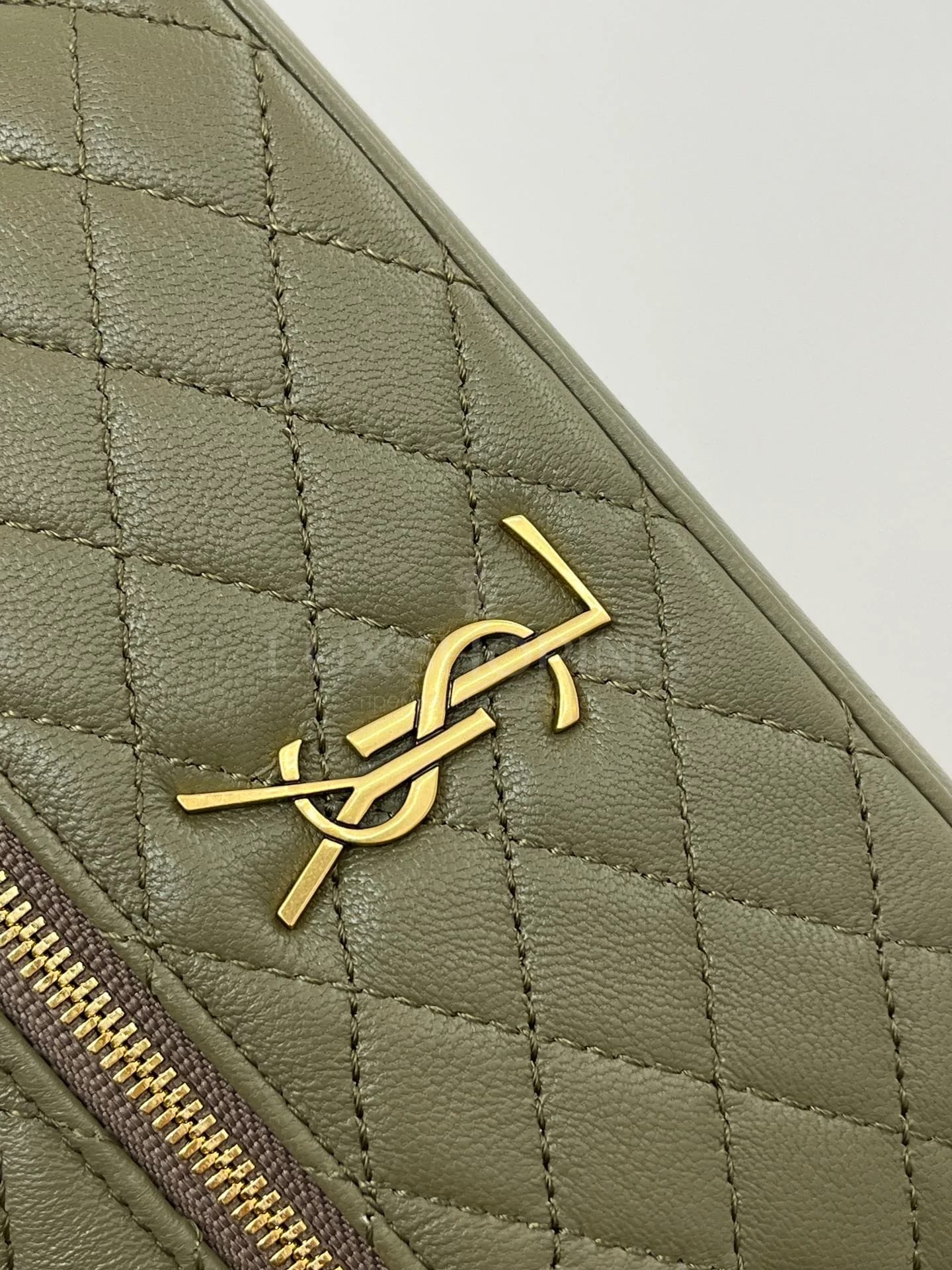 Сумка YSL Gaby Mini 18×11×6.5 см зеленая - фото 4