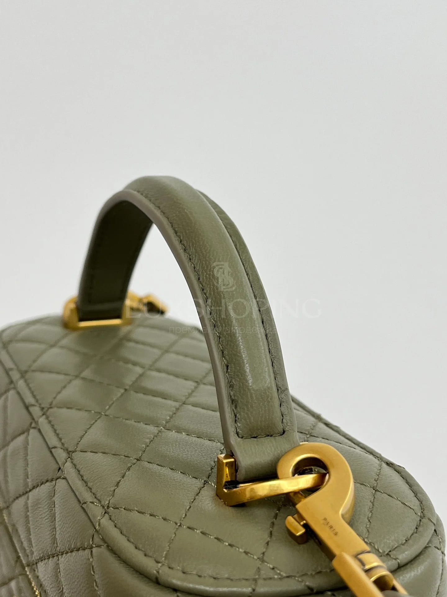 Сумка YSL Gaby Mini 18×11×6.5 см зеленая - фото 7
