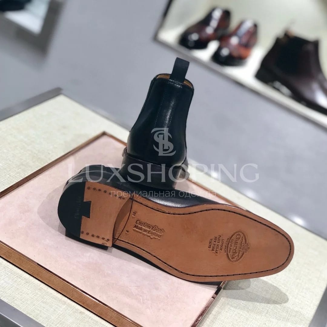 Church’s Chelsea Boots  Мужские кожаные челси премиум-класса Черные - фото 9